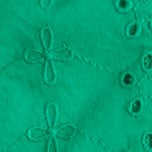 Eyelet flutter-sleeve top EMERALD BERYL