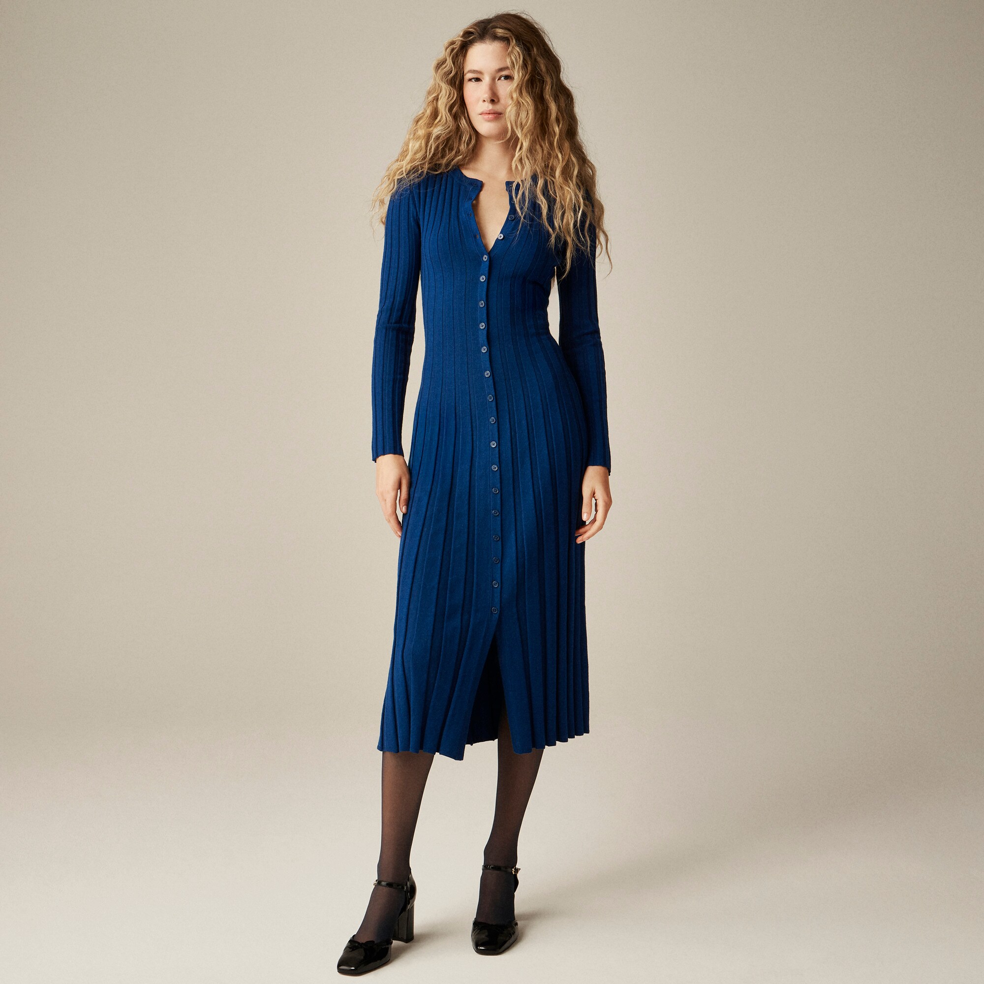 dresses for women fall Dokotoo Black Dresses for Women 2026 Long Sleeve V Neck Smocked Empire Waist Ruffle Tiered Casual Split Maxi Dress Black Small at Amazon Women's Clothing store Color:As Photo(Pink) Fit: Fitted Black Ribbed Knit Sweater Product Description