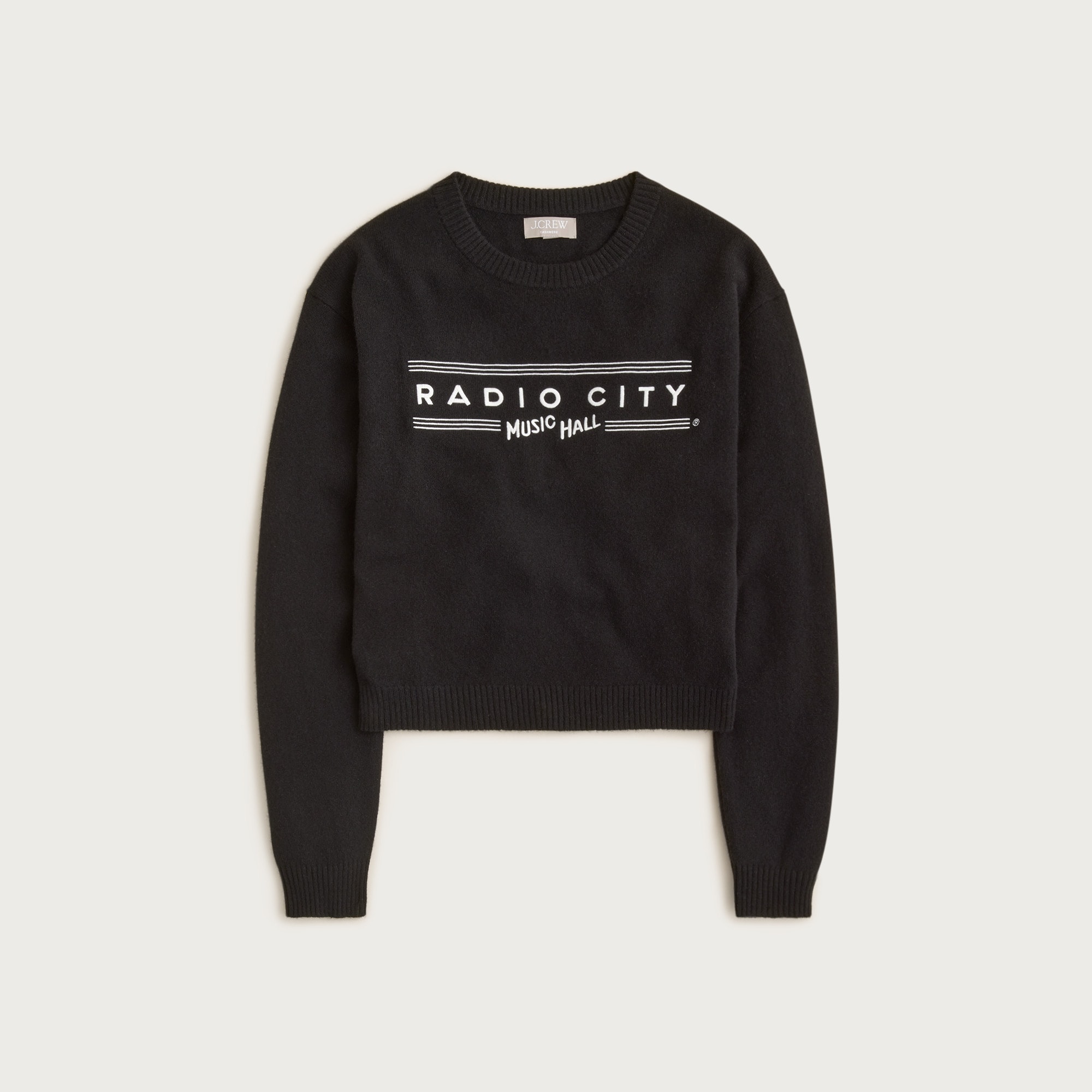 Radio City Music Hall X J.Crew Perfect cashmere crewneck sweater