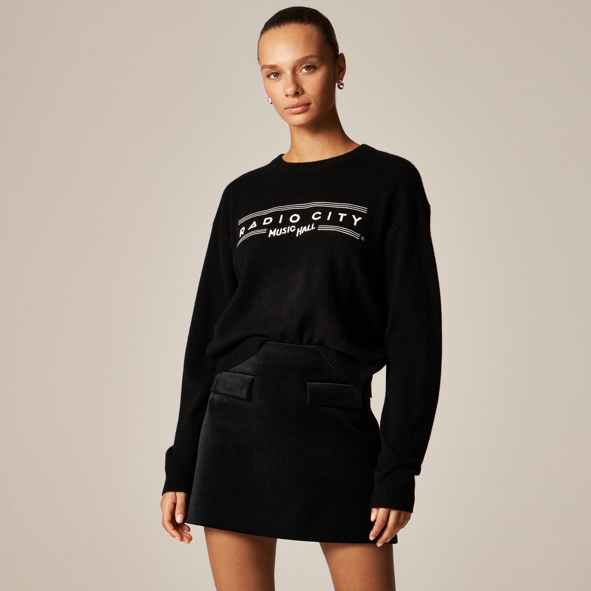 Radio City Music Hall X J.Crew Perfect cashmere crewneck sweater