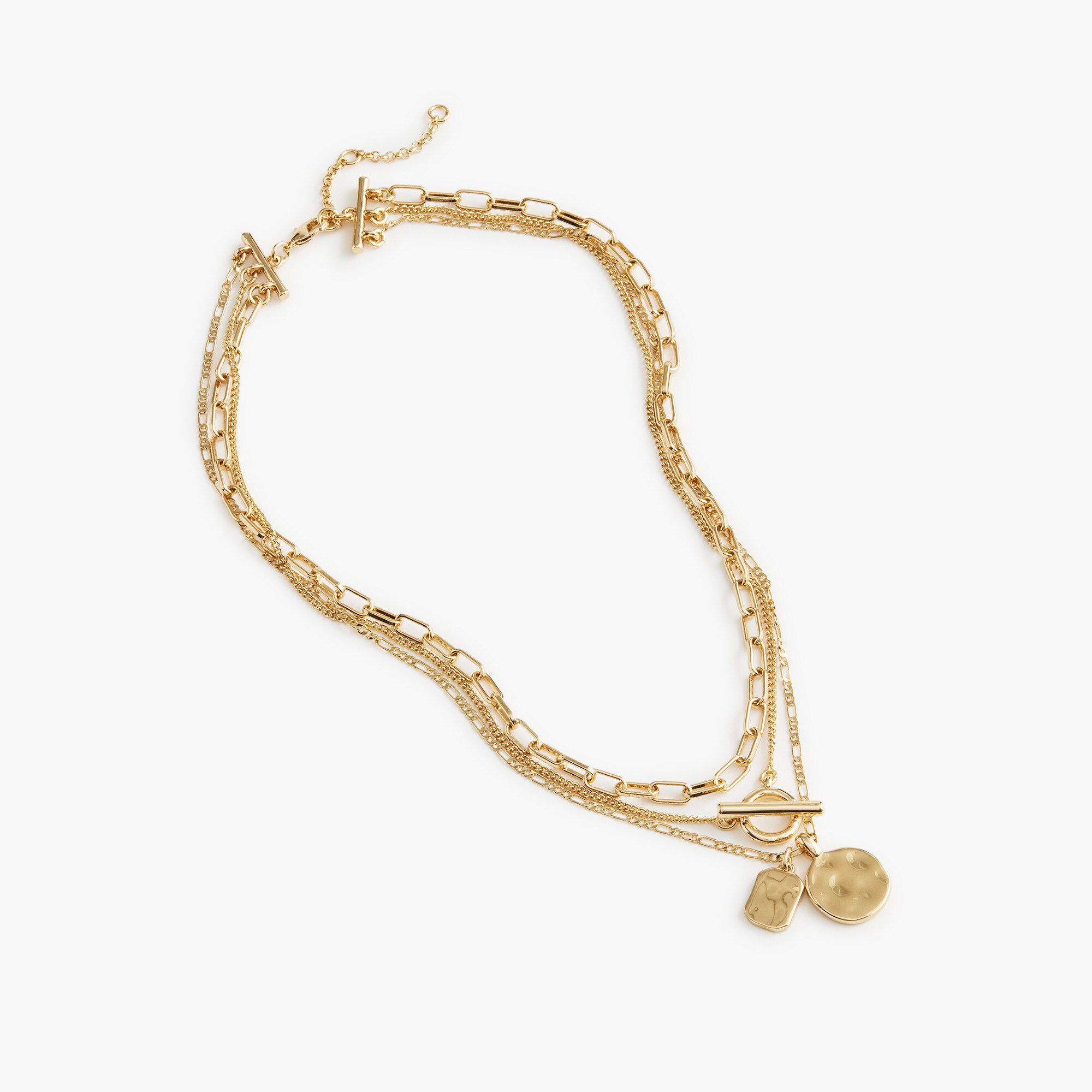 womens Layered chain pendant necklace