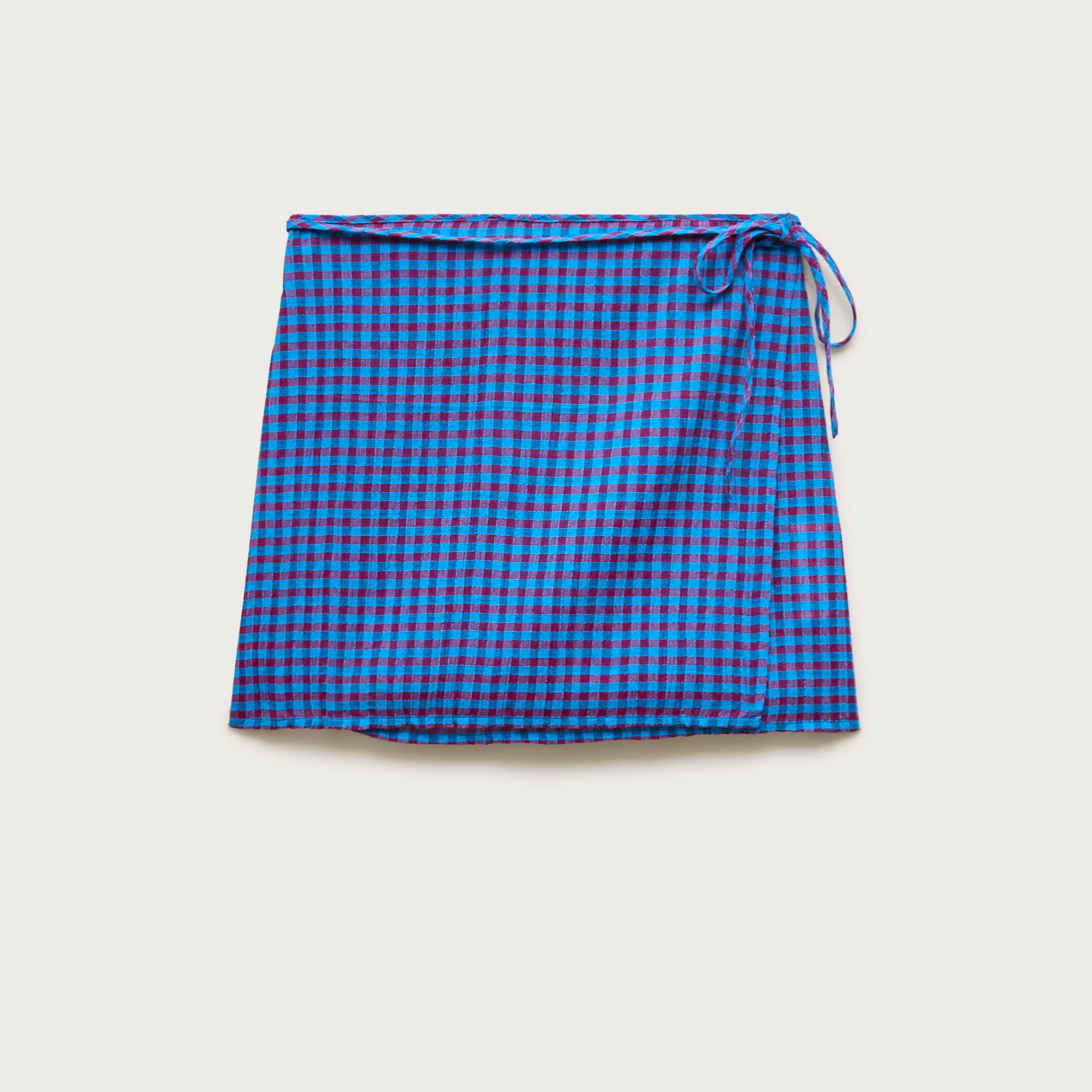 Side-tie mini skirt