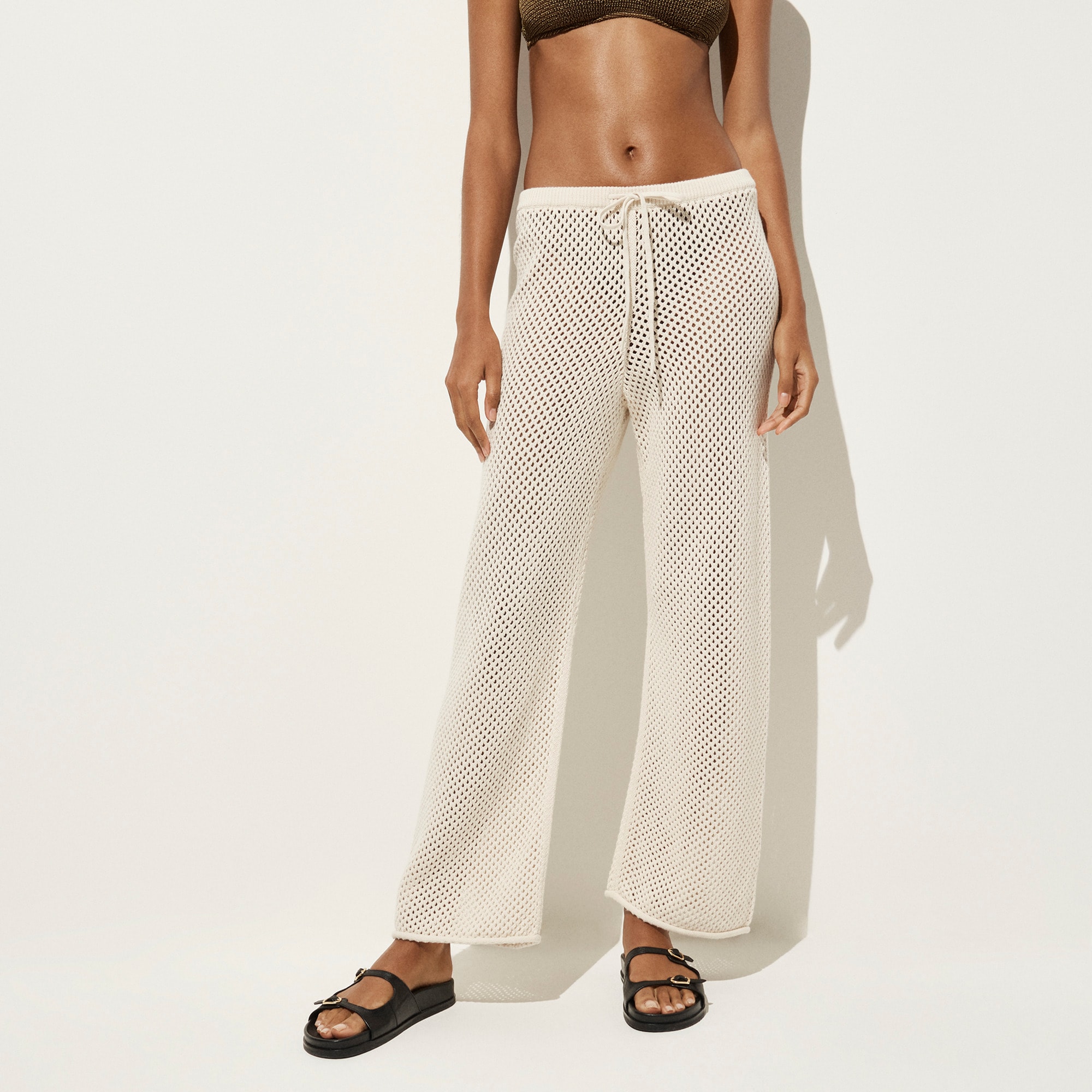 Crochet beach pant in cotton