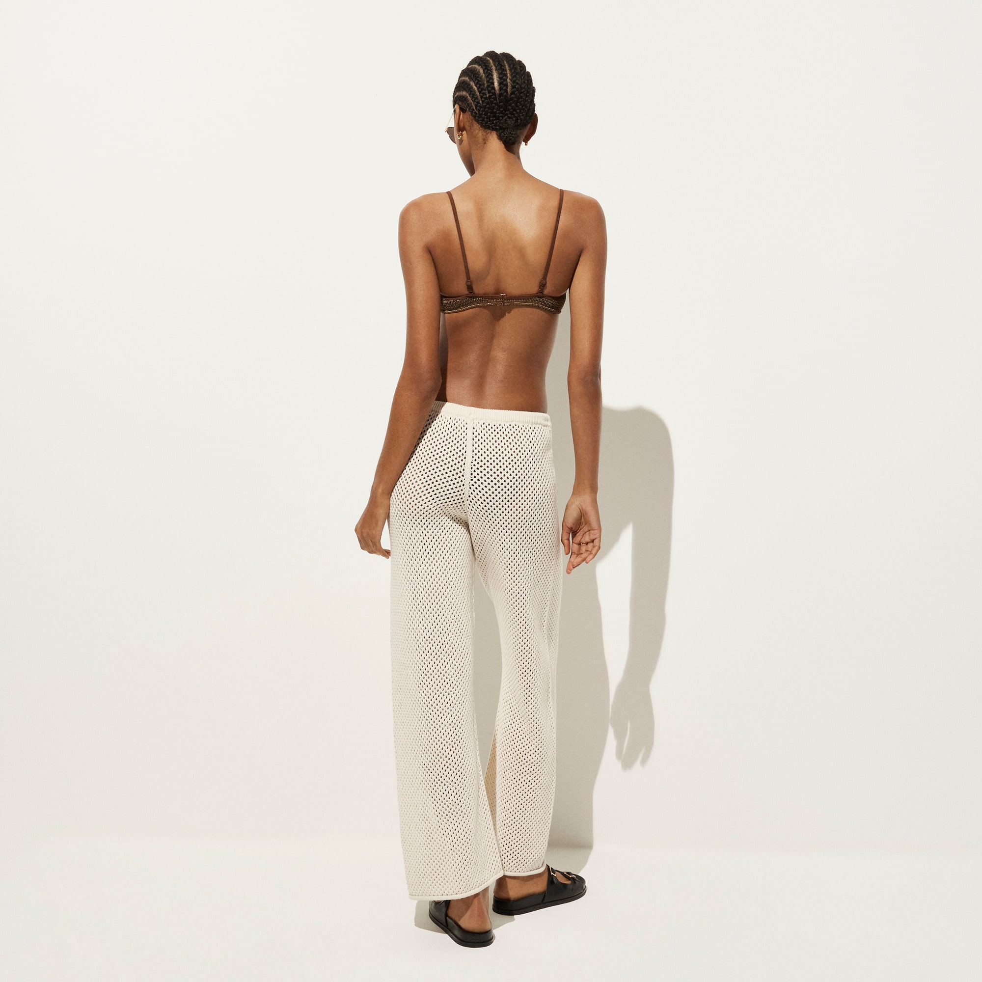 Crochet beach pant in cotton