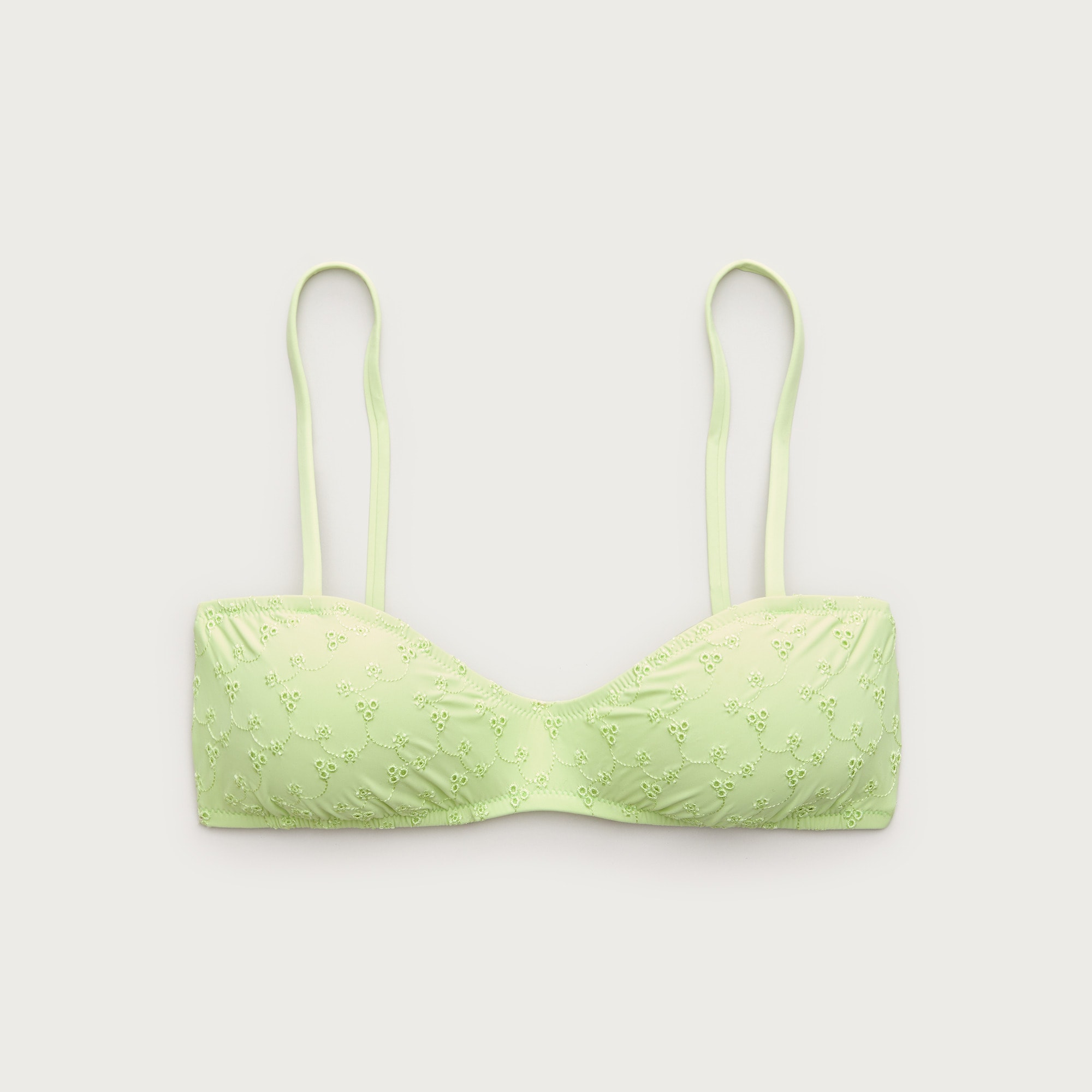 Wave eyelet bikini top - image 2