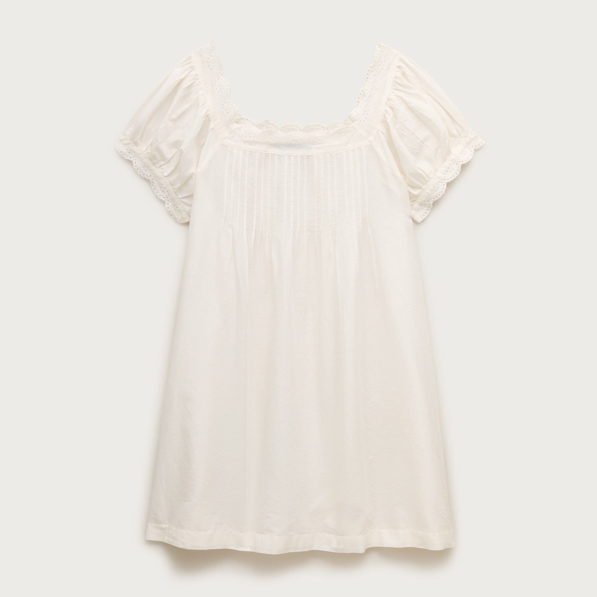 Cotton voile scallop-trim babydoll dress from J.Crew - $98