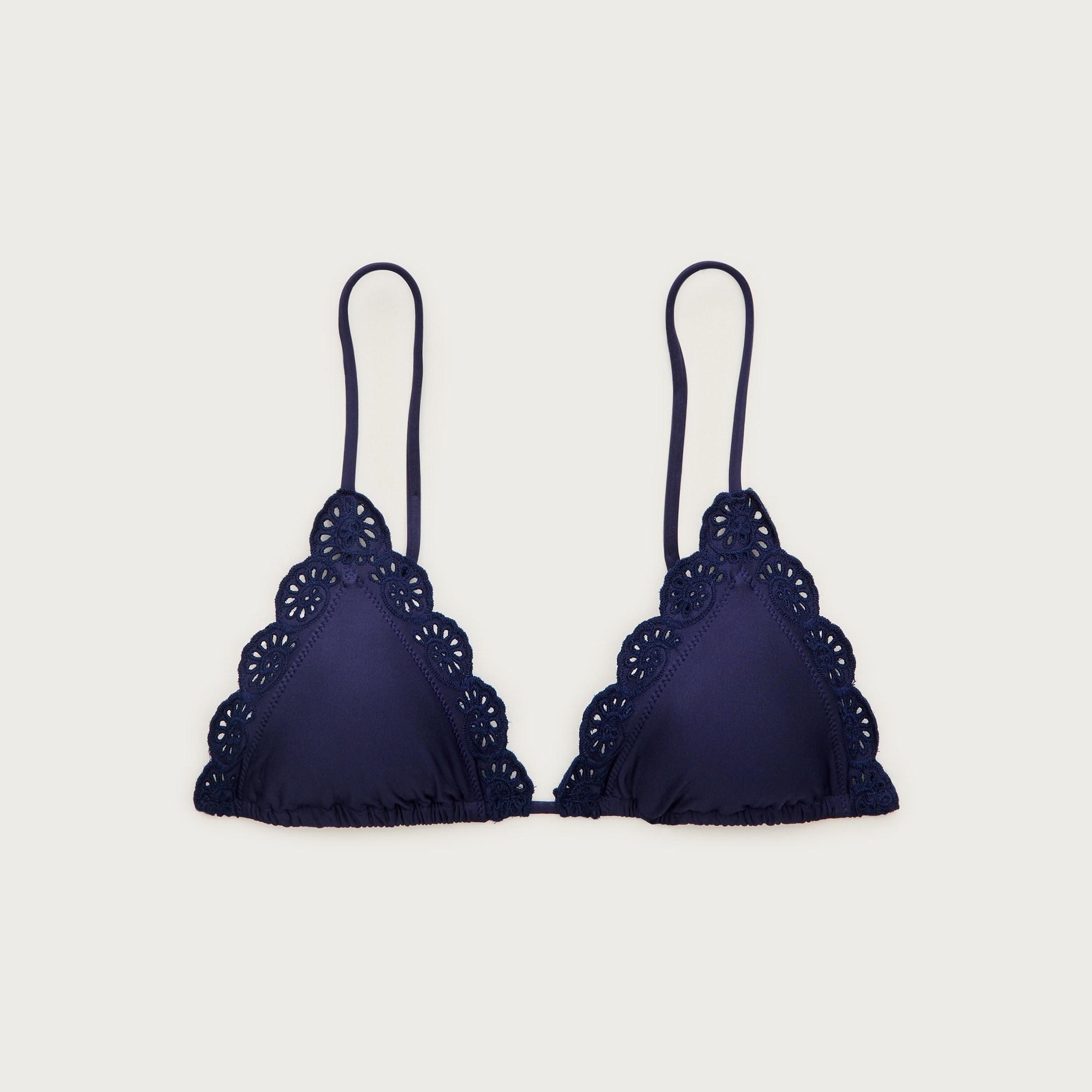 Perfect eyelet string bikini top in Classic Sculpt™ from J.Crew - $58.50