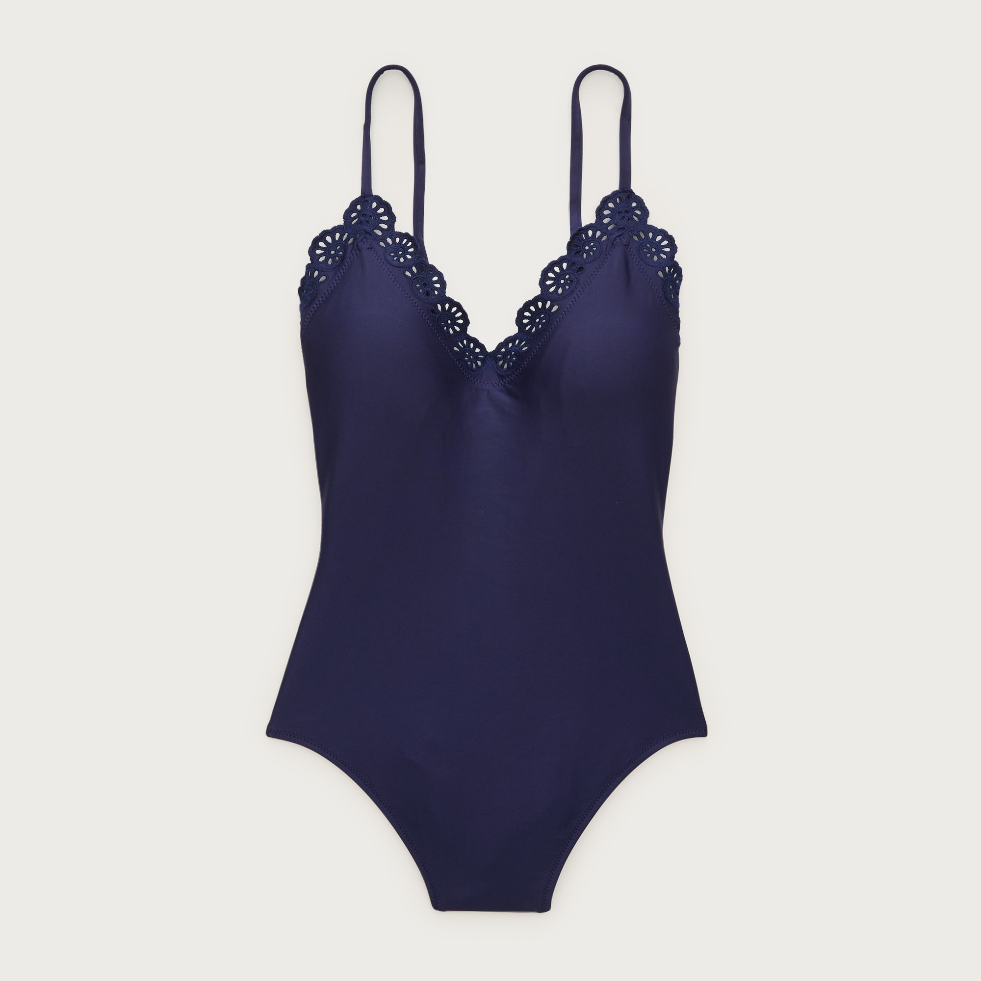 Lana Eyelet One-piece In Classic Sculpt™ For Women | J.Crew