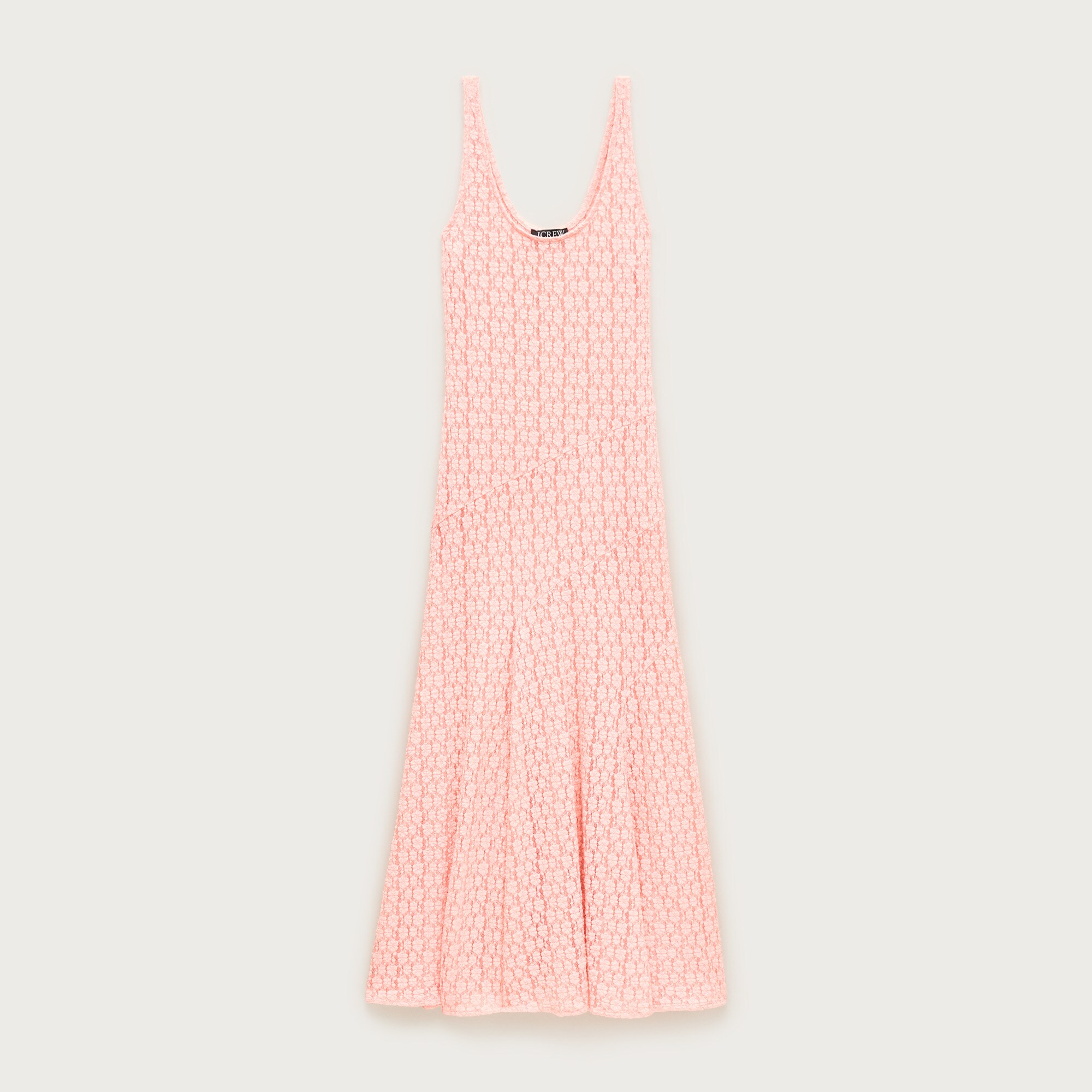 Sheer scoopneck lace dress