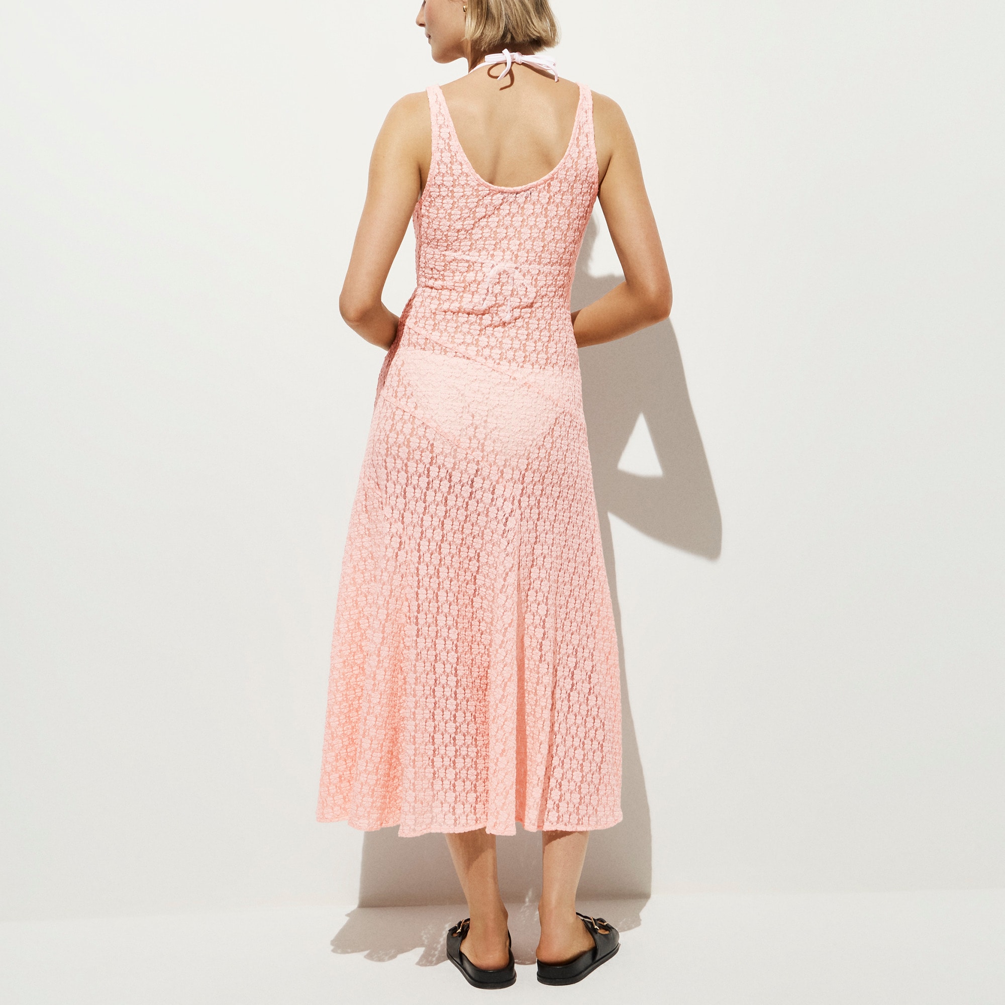 cocktail dresses for cruises Short Casual Party Dress with Criss-Cross Back Dusty Blue / XSmall