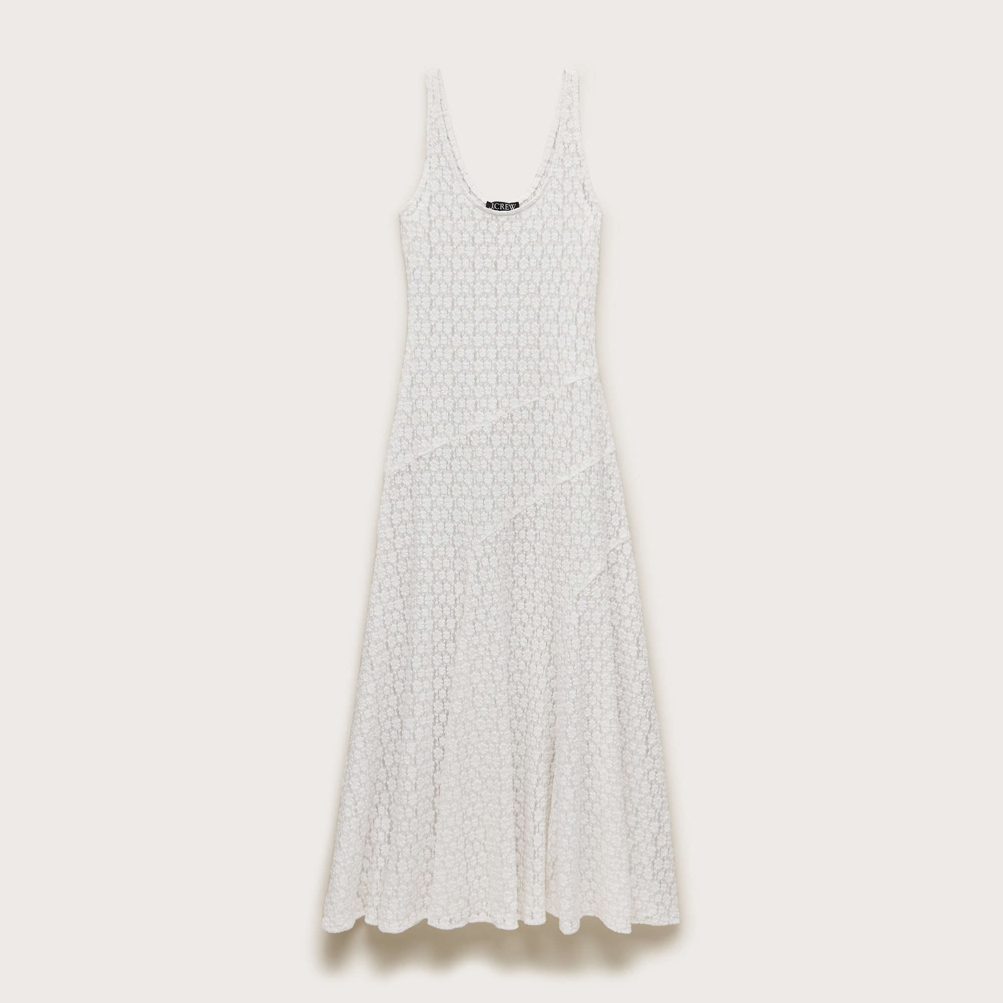 Sheer scoopneck lace dress