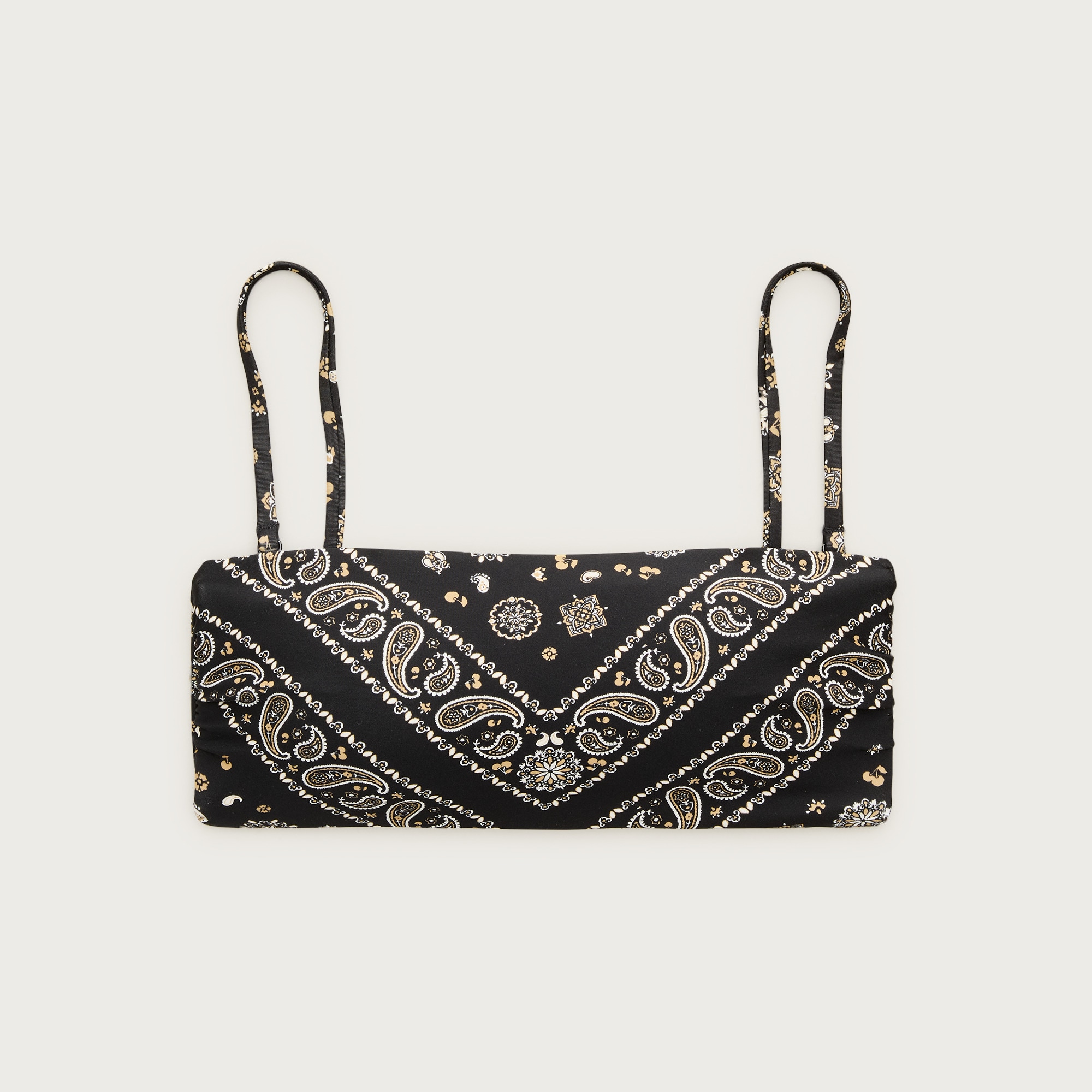 Bandeau bikini top in bandana-print Classic Sculpt™