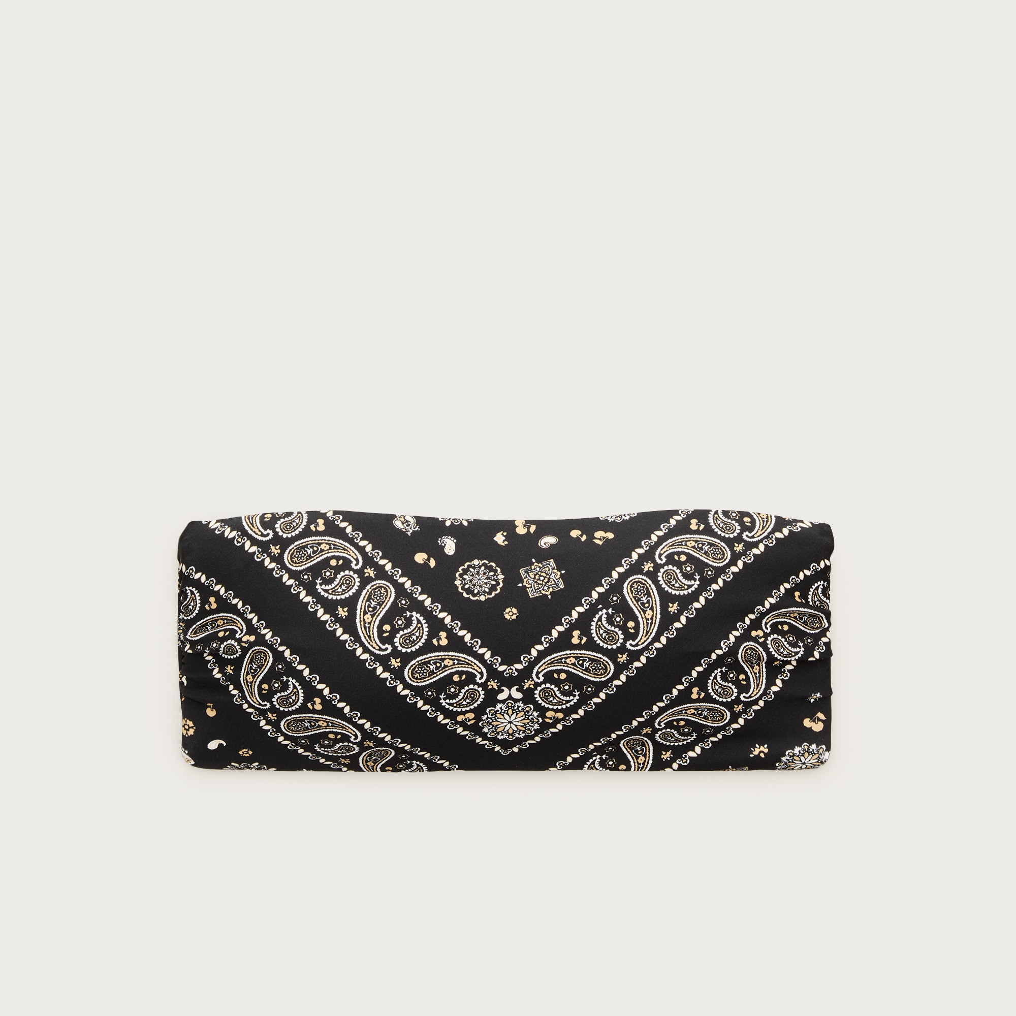 Bandeau bikini top in bandana-print Classic Sculpt™