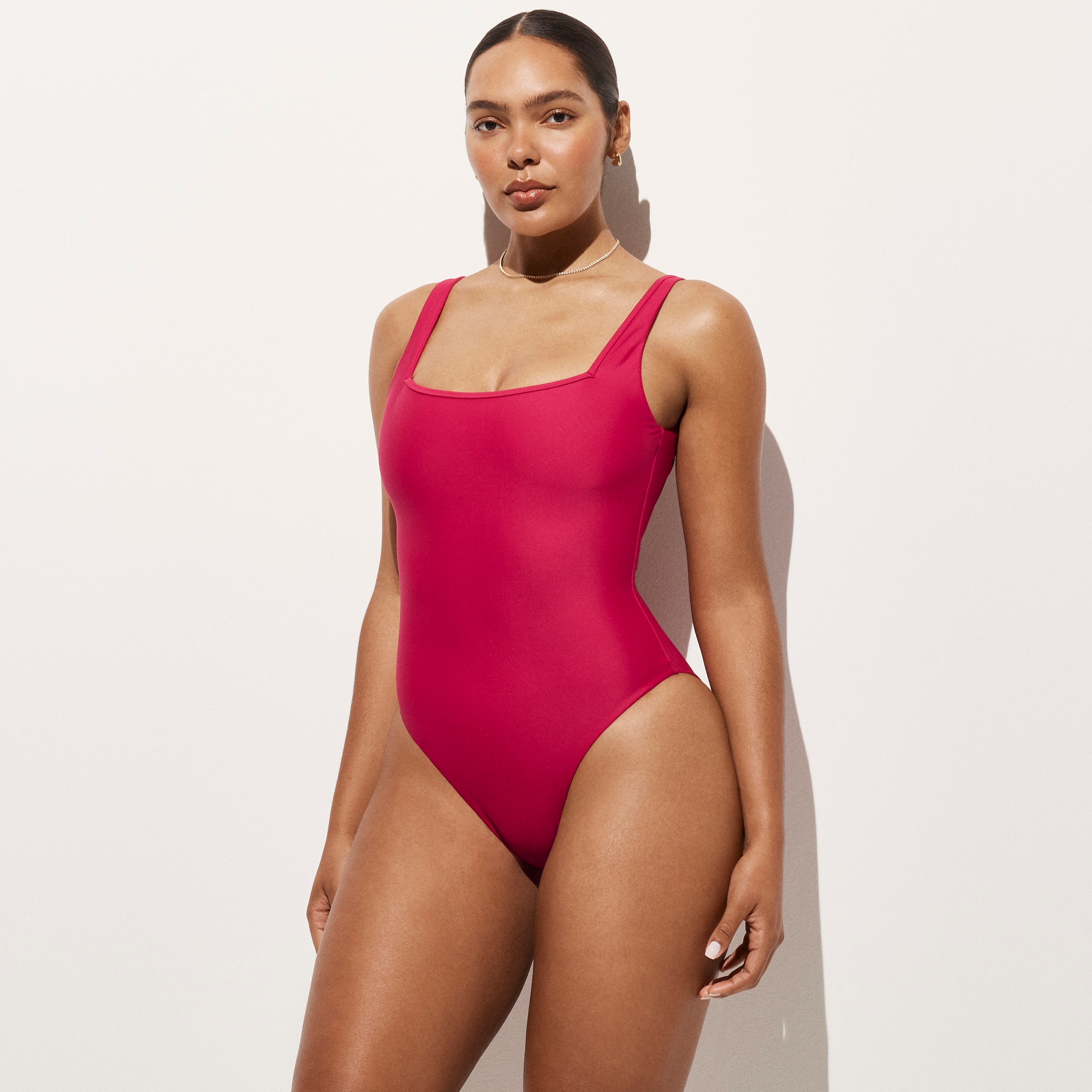 Squareneck one-piece in Classic Sculpt&trade; - image 2