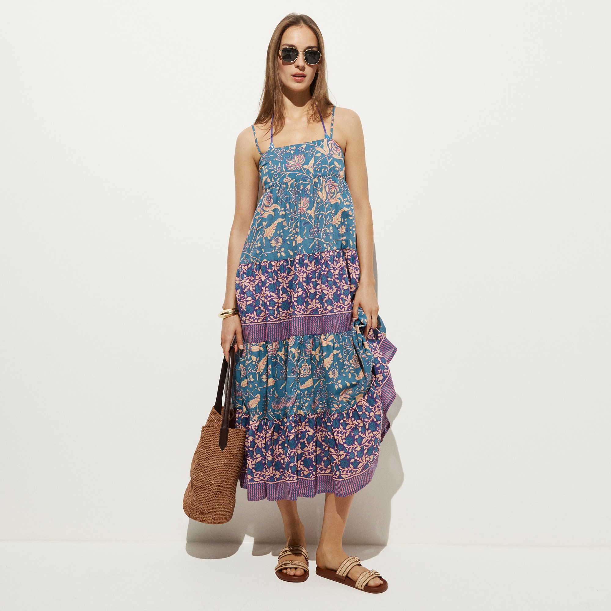 Cotton Voile Tiered Sundress For Women | J.Crew