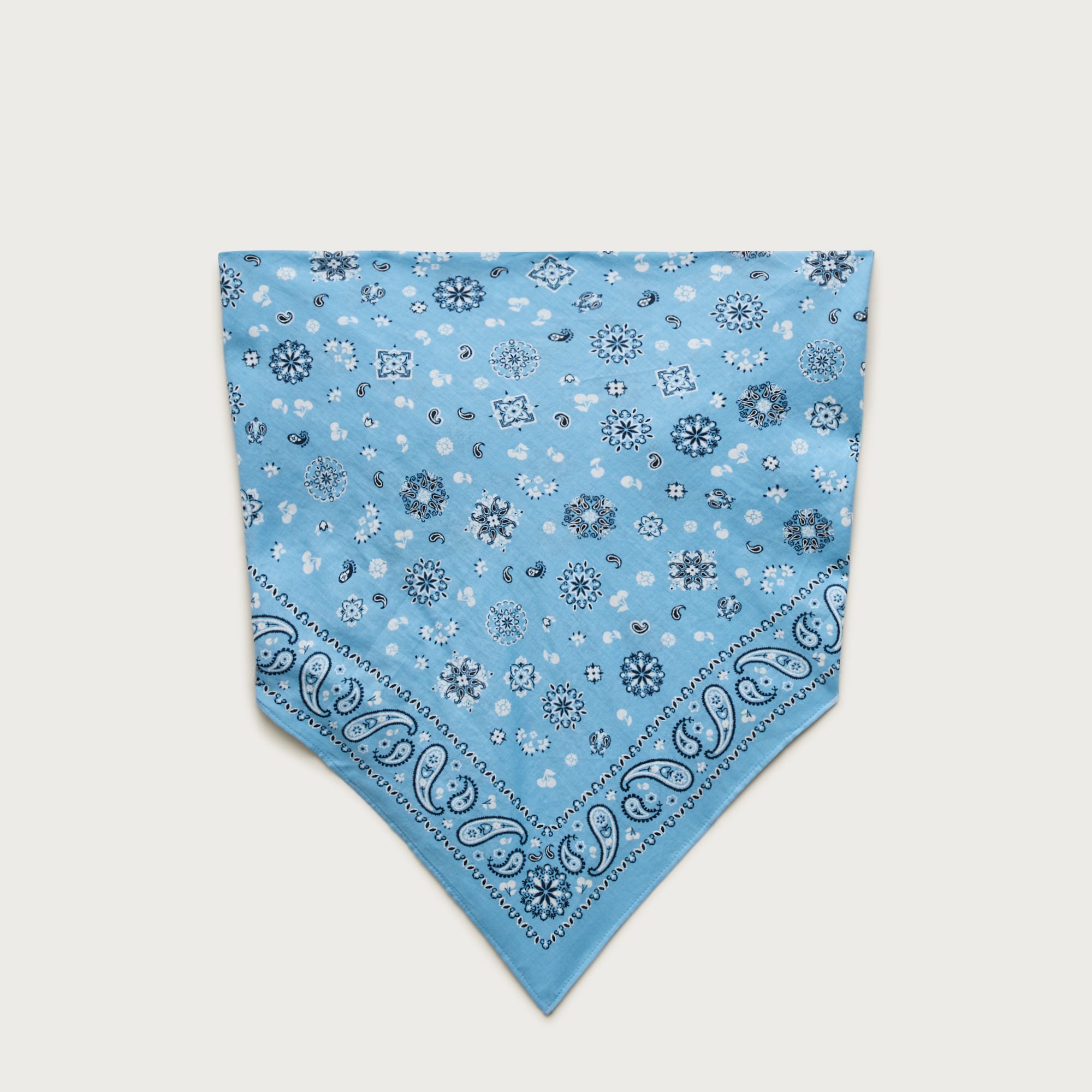 Cotton voile bandana top in paisley print