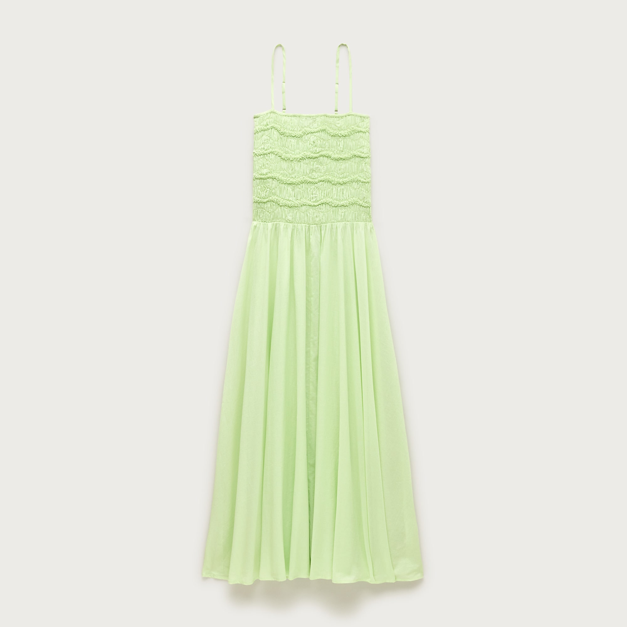 Wave maxi dress in cotton voile