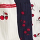 Cherry bootie socks three-pack CHERRY MULTI
