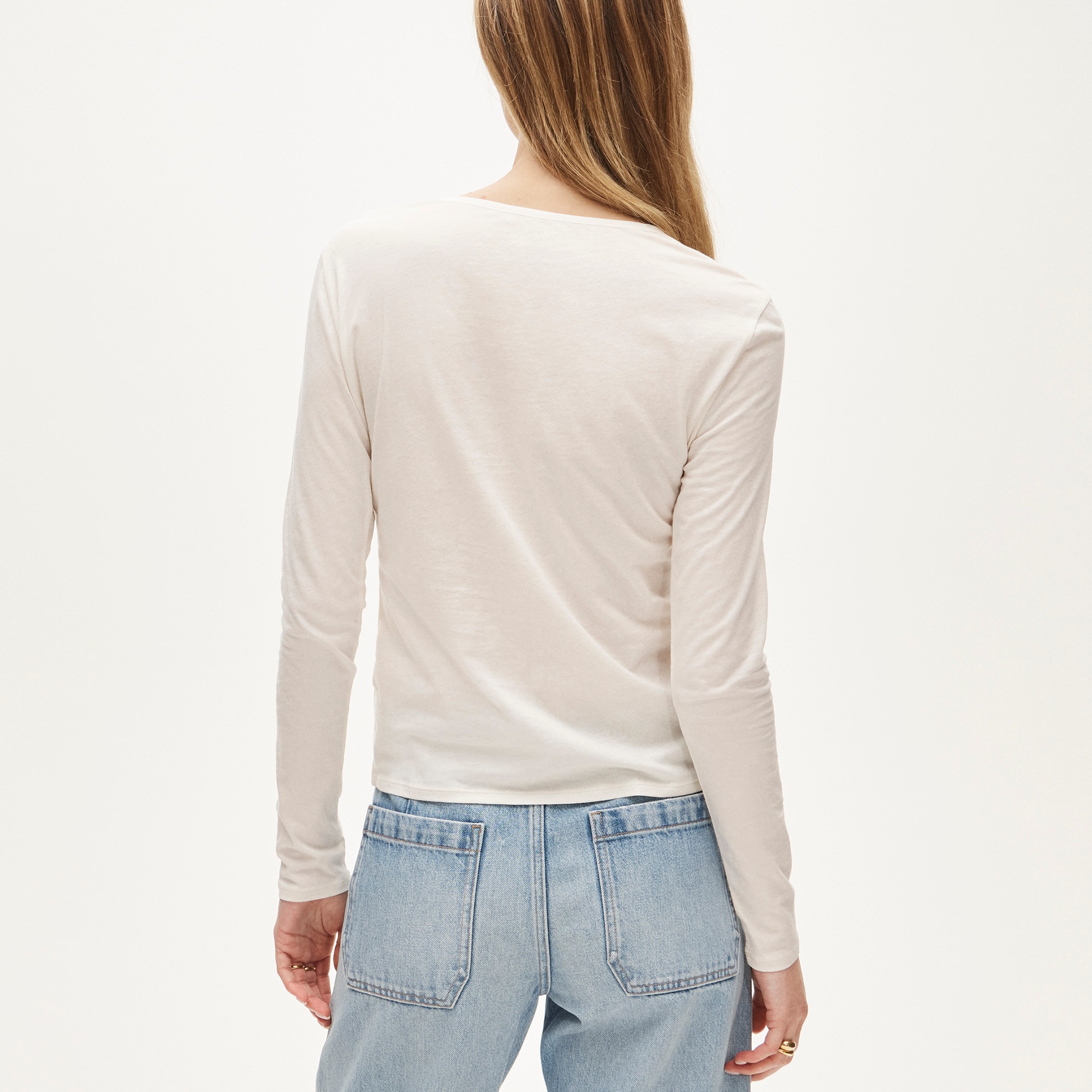 Feather jersey lace cardigan top - image 5