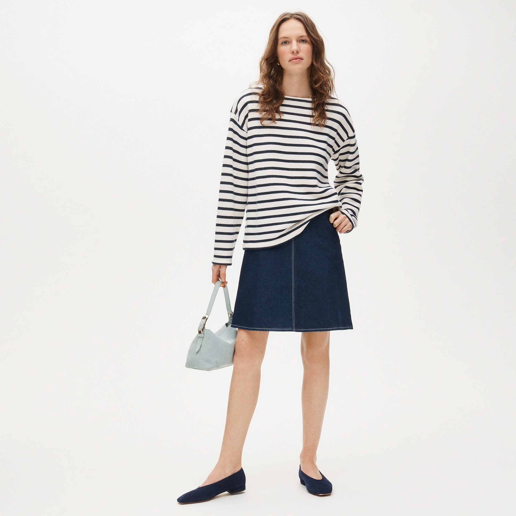 Heritage terry boatneck sweatshirt