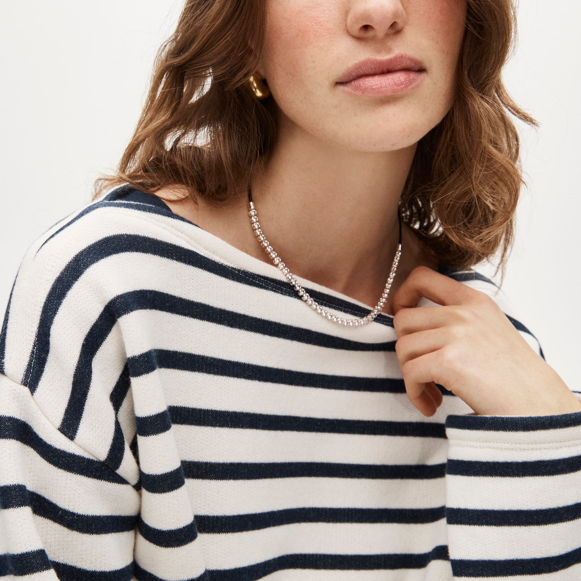 Heritage terry boatneck sweatshirt