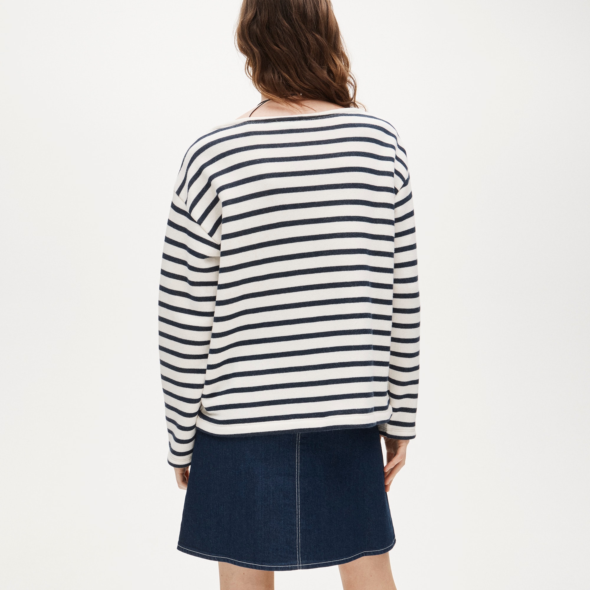 Heritage terry boatneck sweatshirt