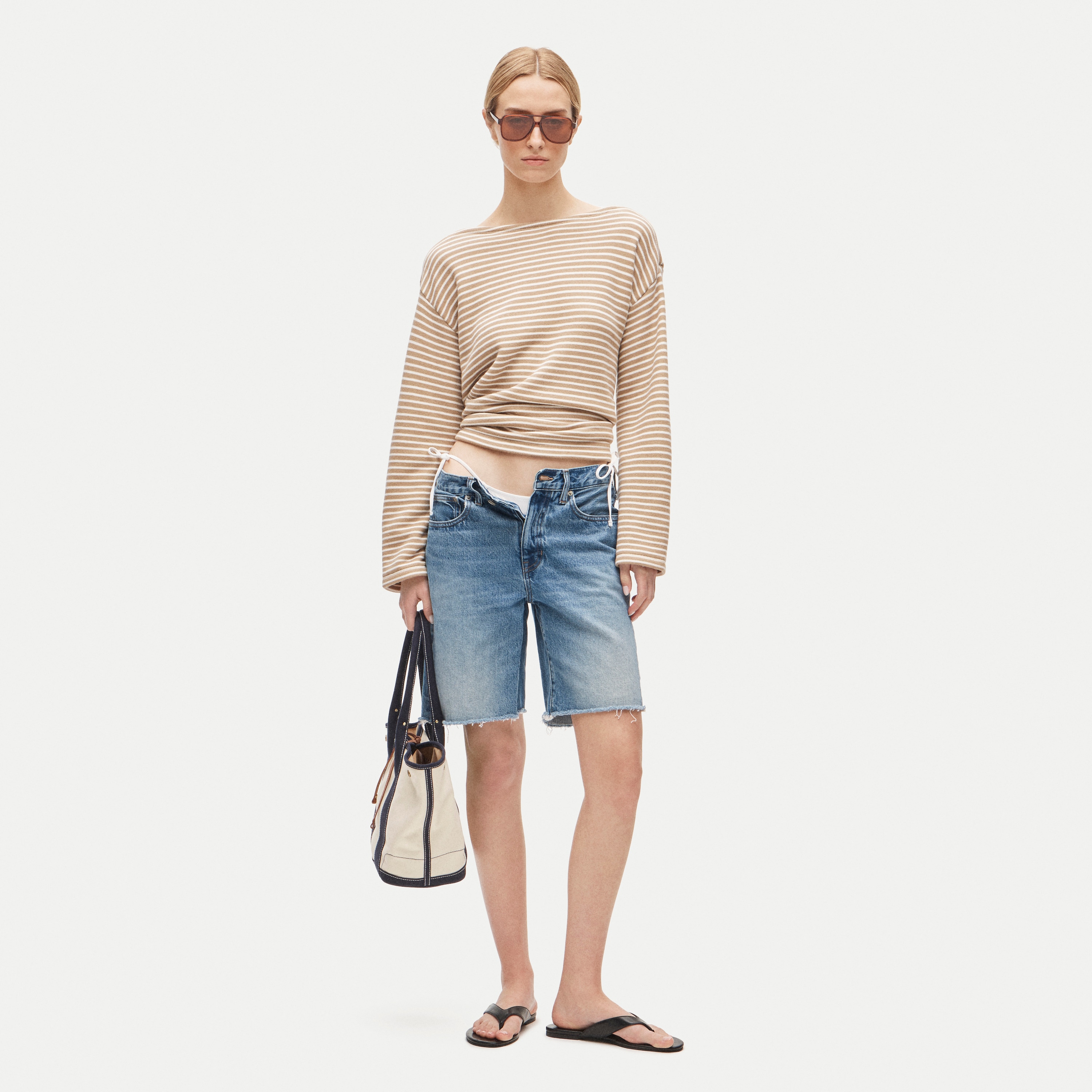 Heritage terry boatneck sweatshirt - thumbnail 2