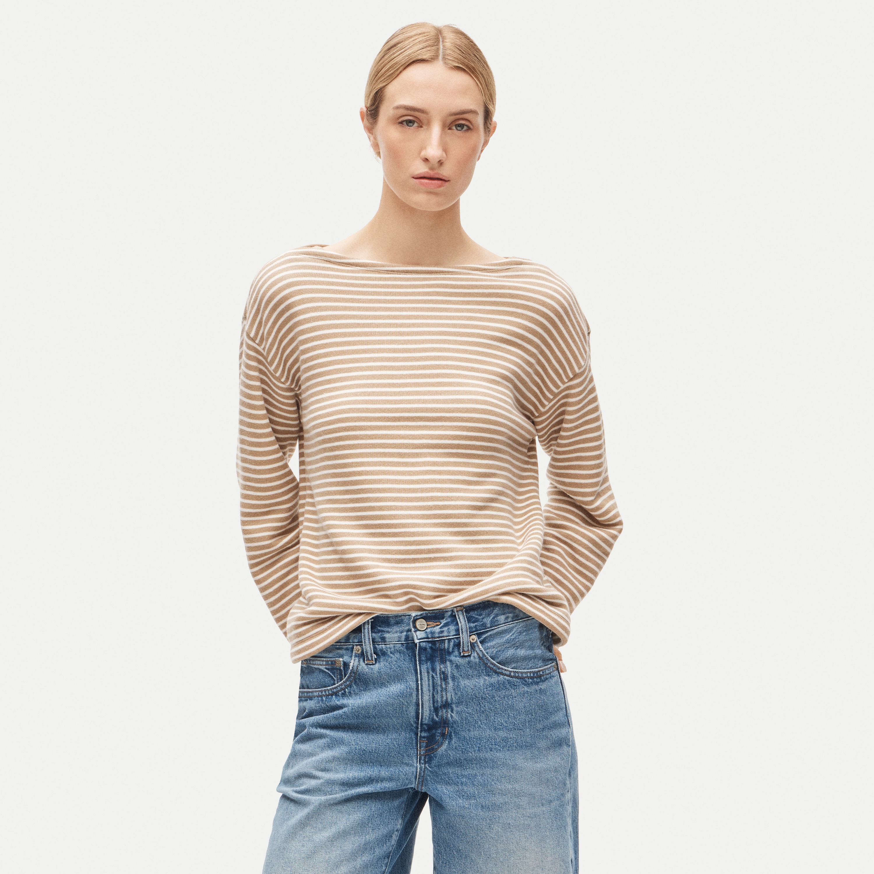 Heritage terry boatneck sweatshirt