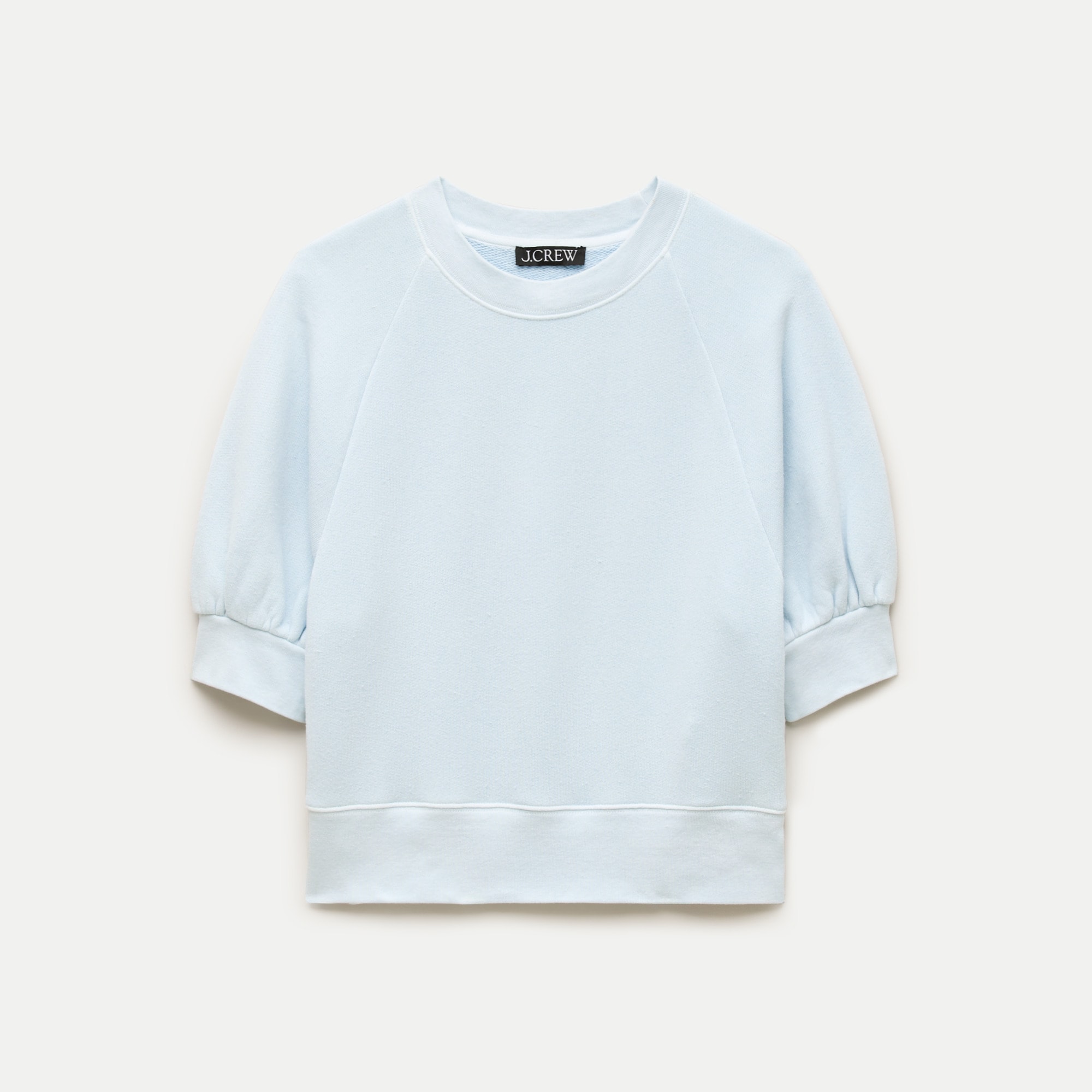 Heritage Terry Puff-sleeve Sweatshirt For Women | J.Crew