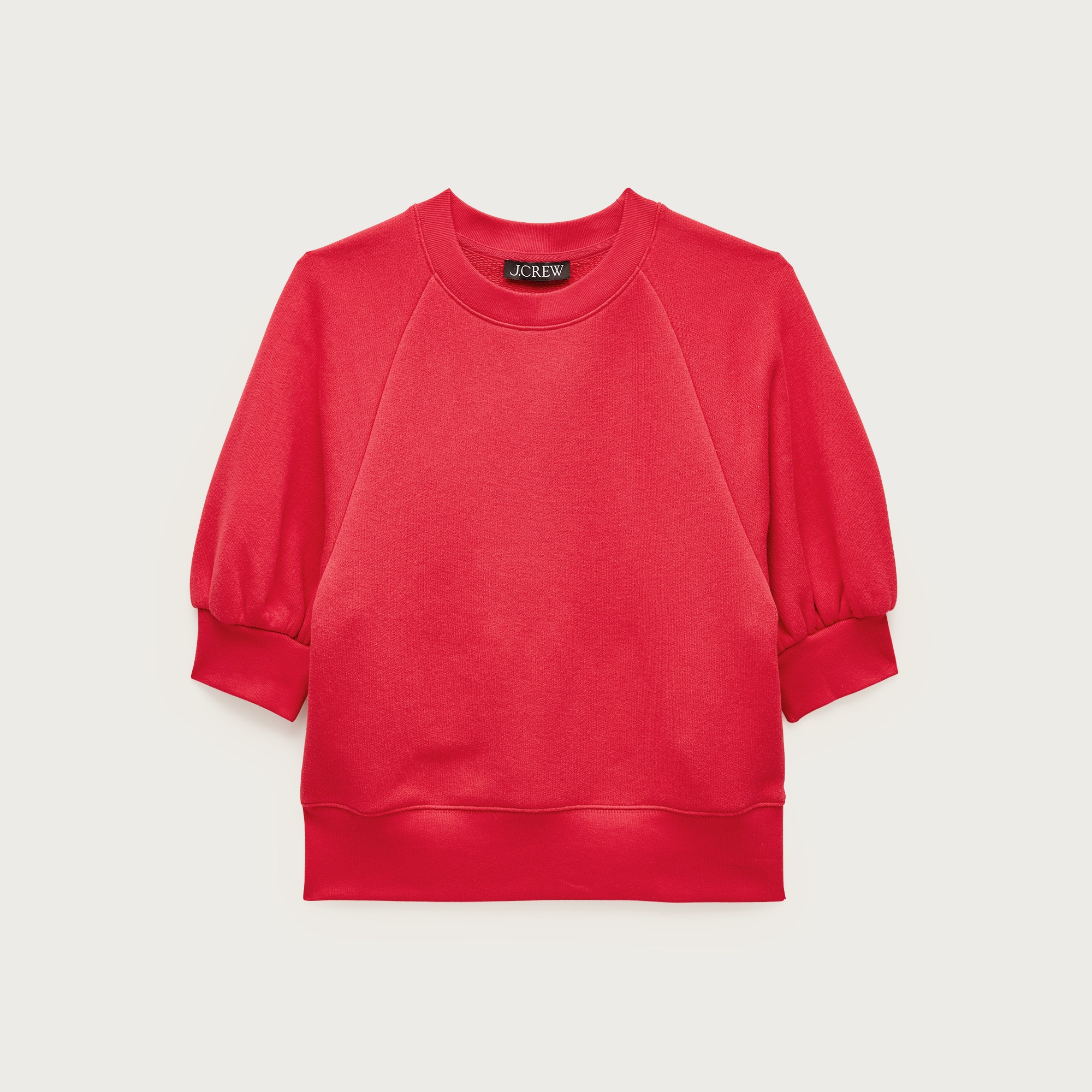Heritage Terry Puff-sleeve Sweatshirt For Women | J.Crew