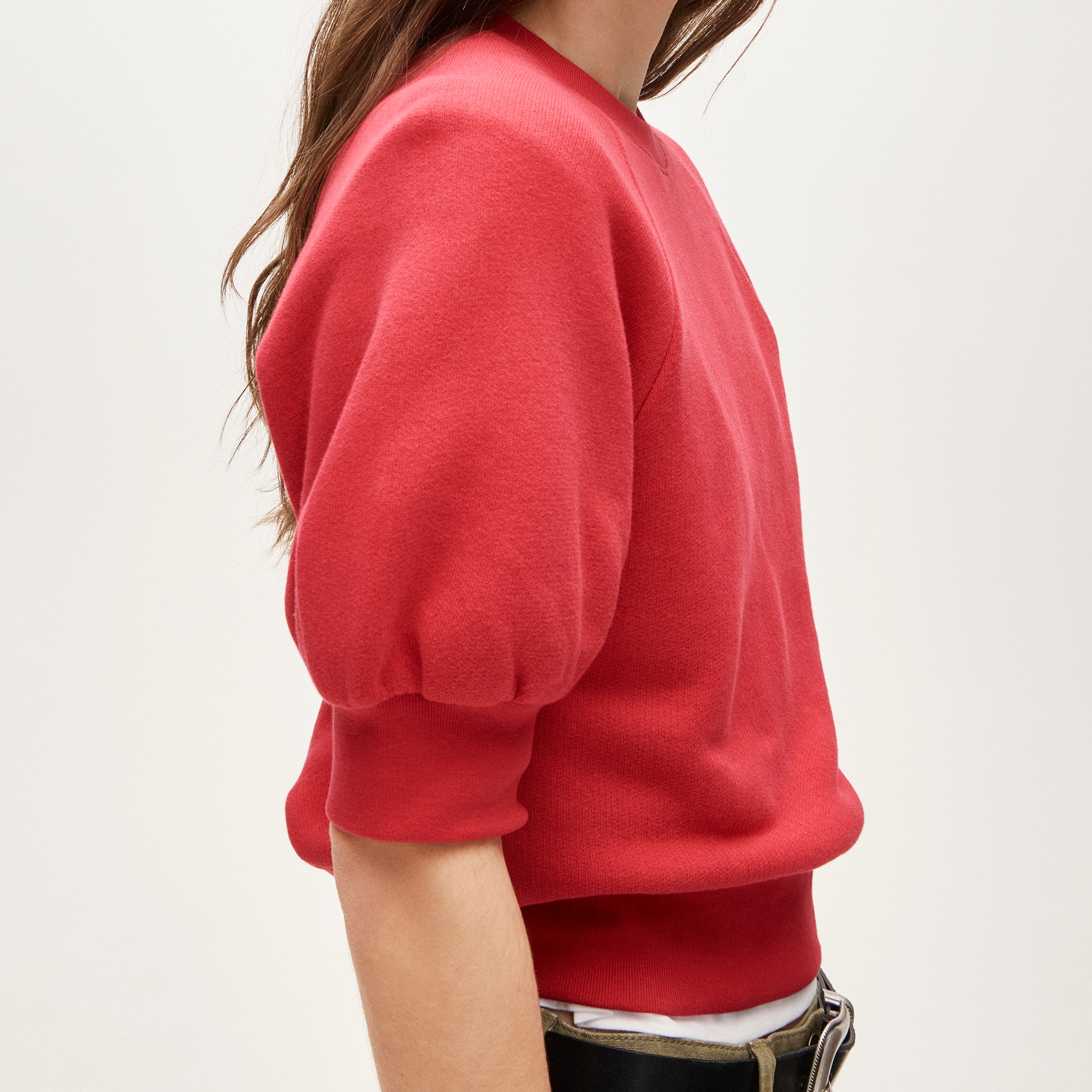 Heritage terry puff-sleeve sweatshirt