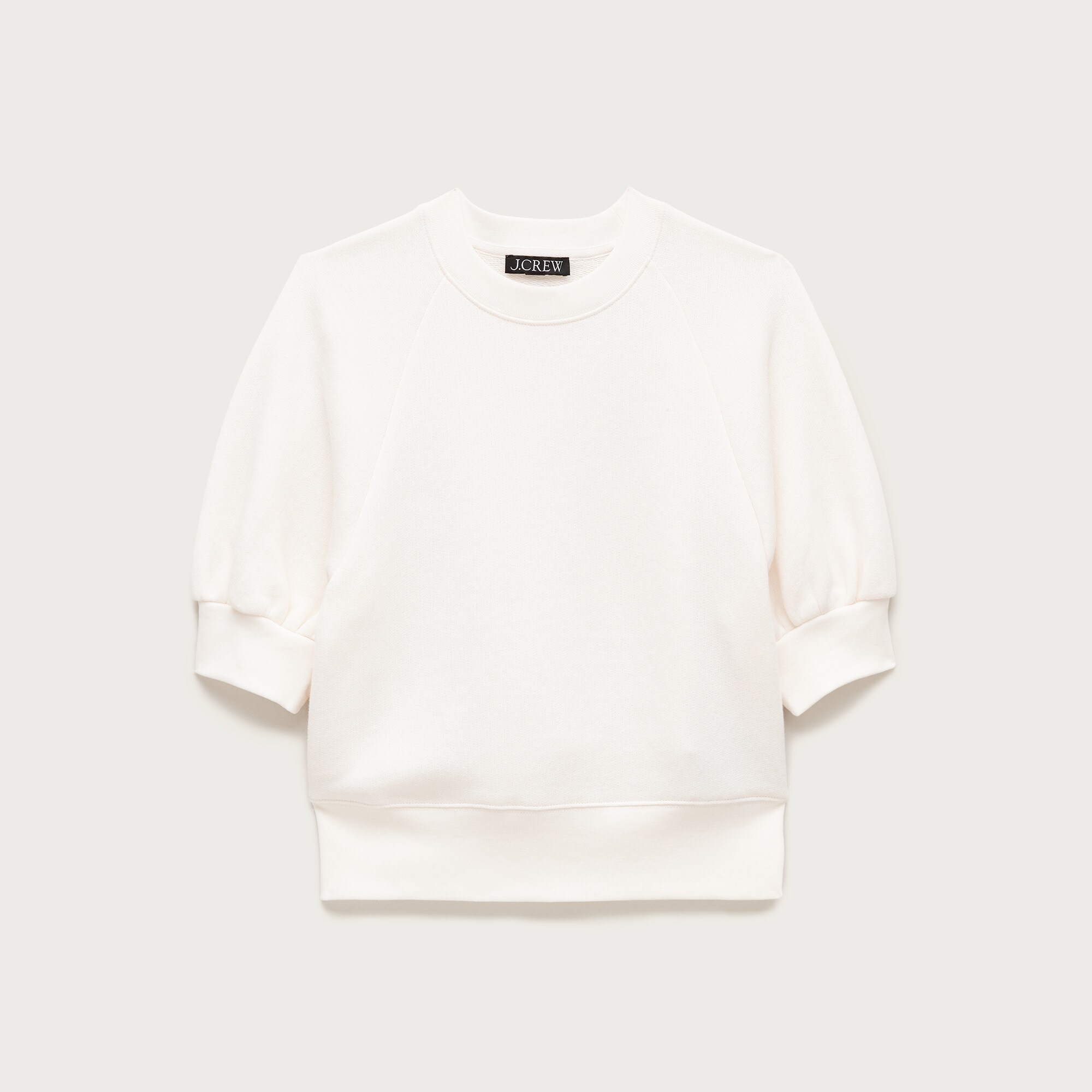 Heritage terry puff-sleeve sweatshirt