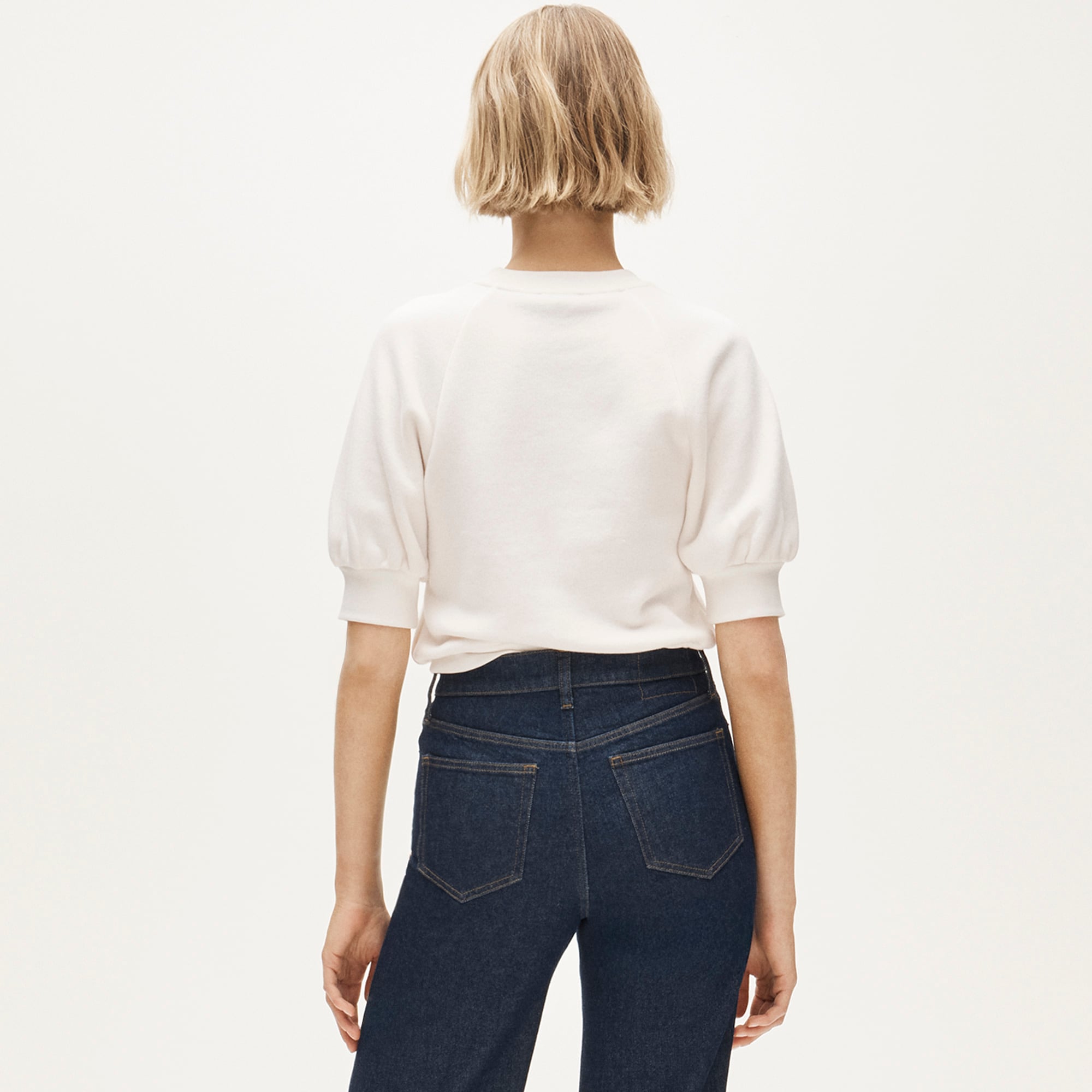 Heritage terry puff-sleeve sweatshirt - image 3