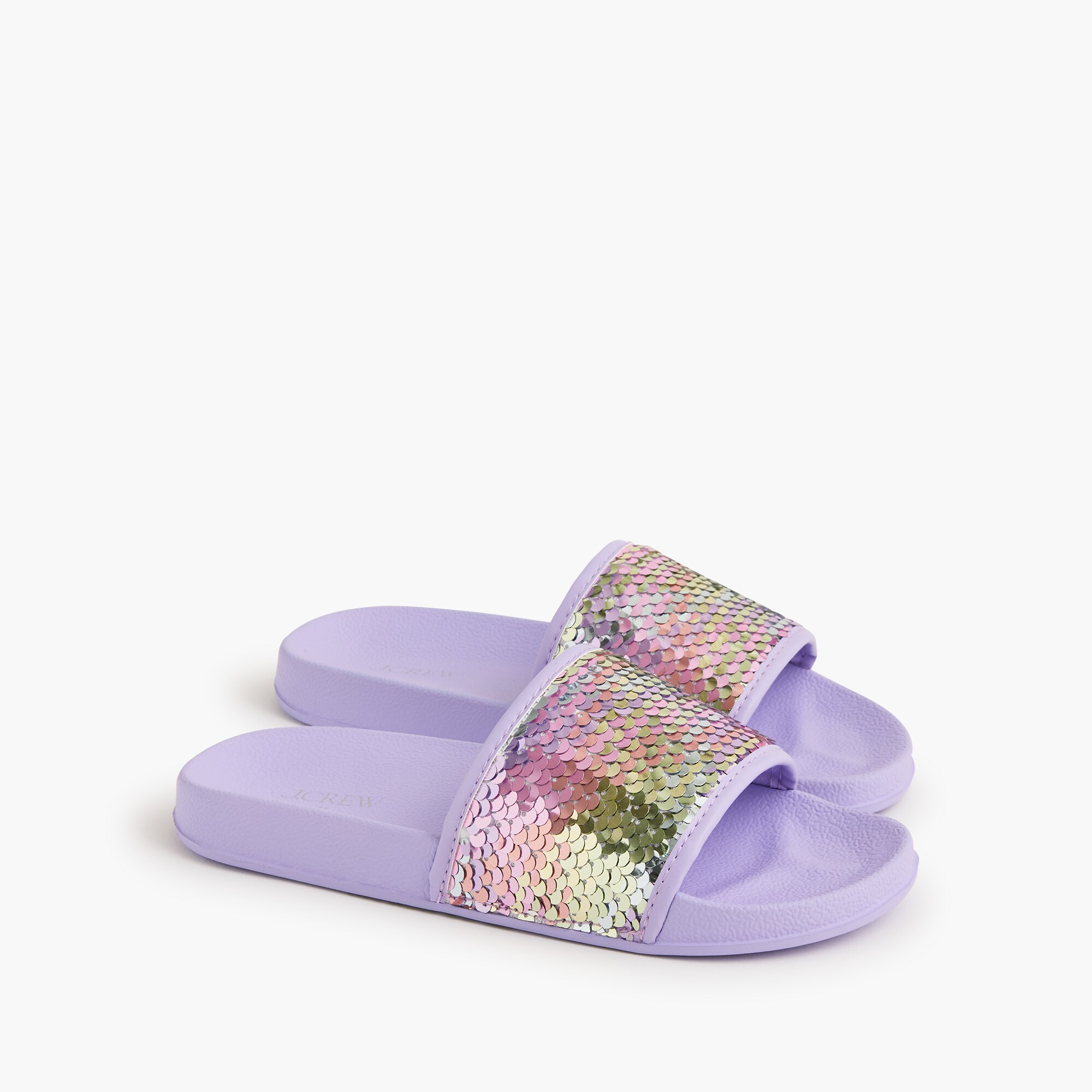 girls Girls' sequin slide sandals
