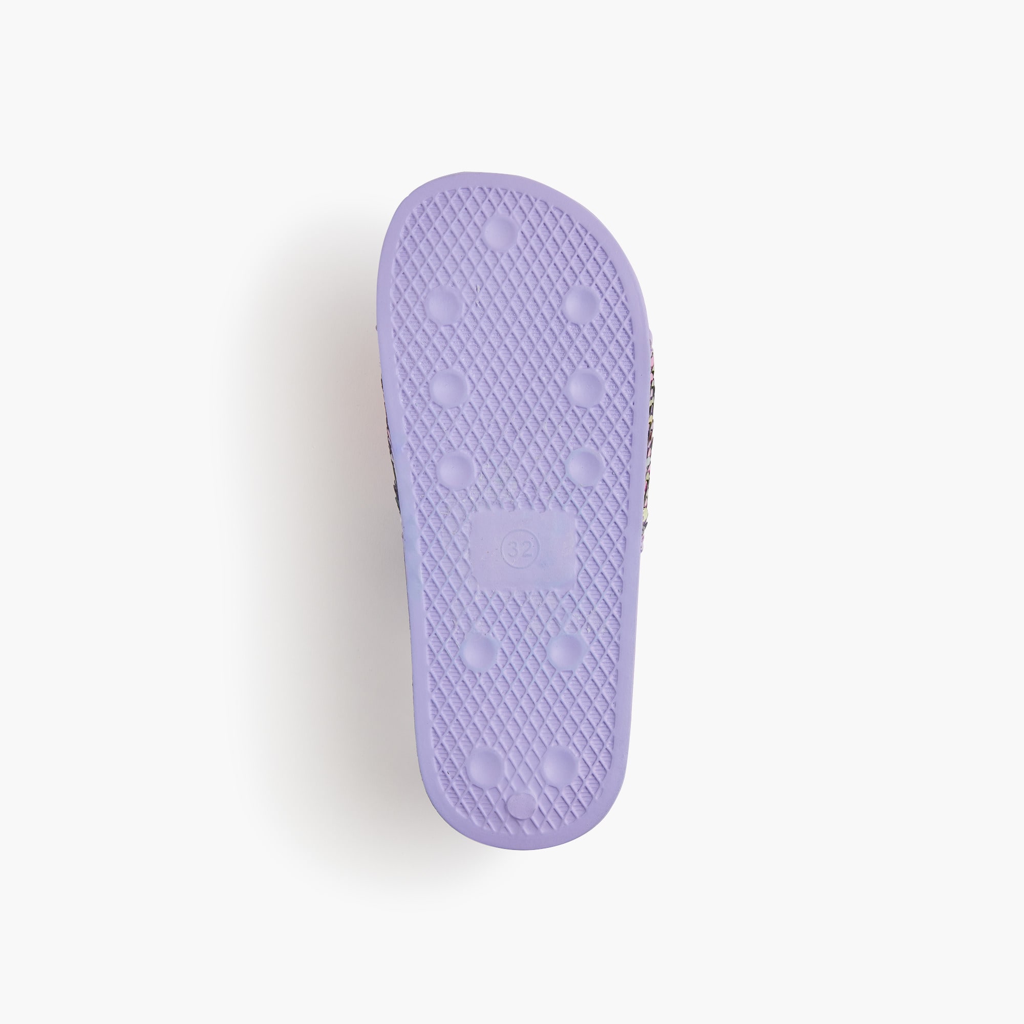 Girls' sequin slide sandals