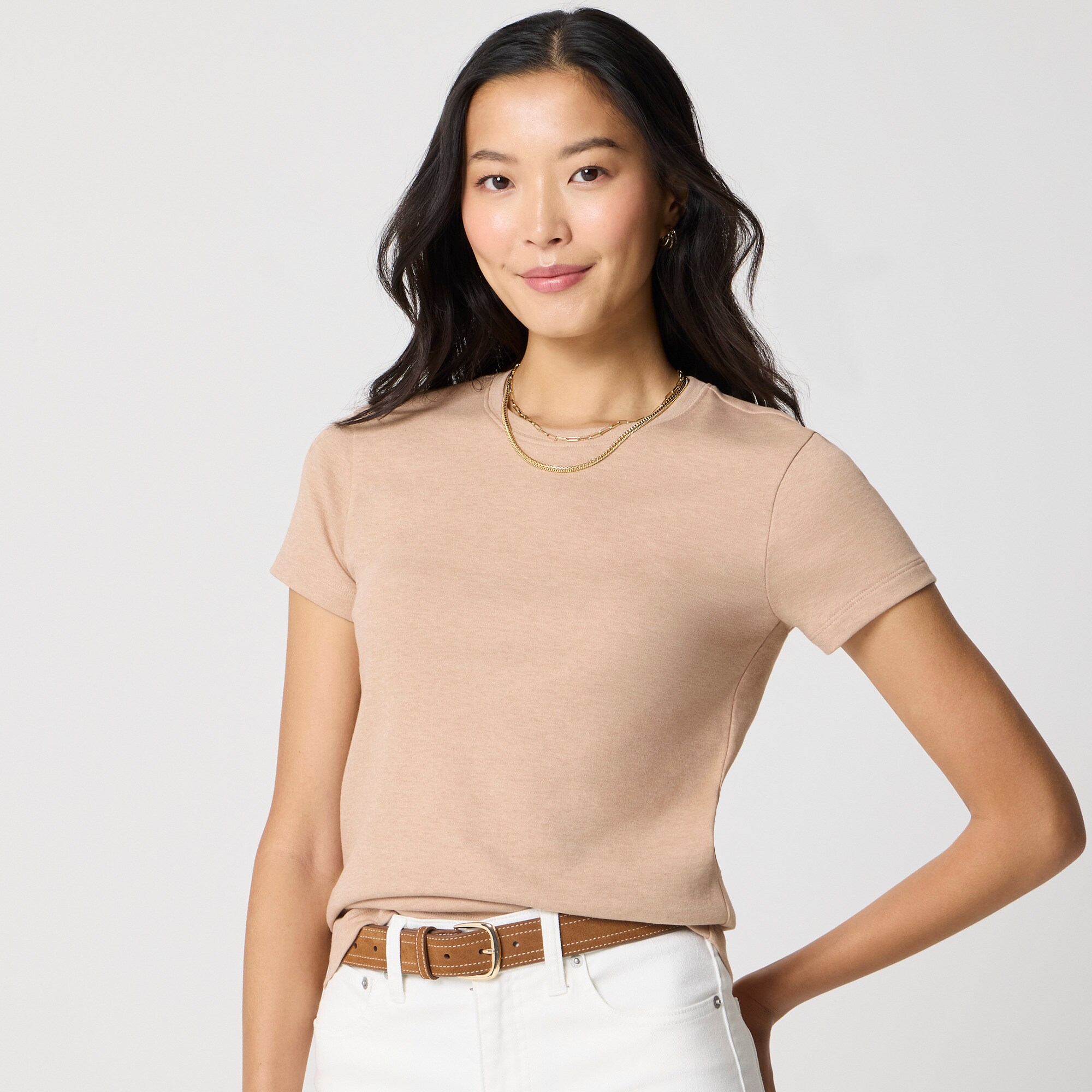 womens Essential short-sleeve crewneck tee