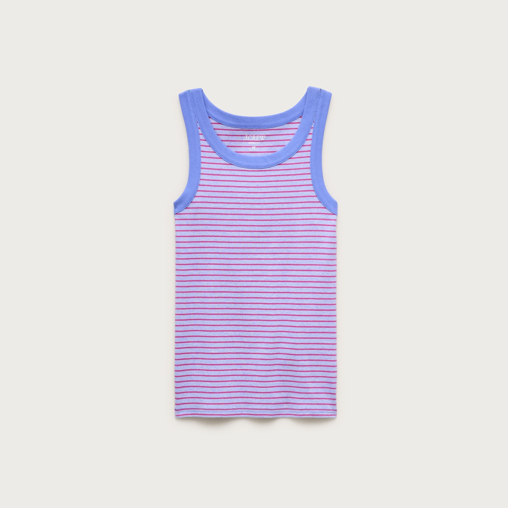 New Perfect-fit High-neck Tank Top In Stripe For Women | J.Crew