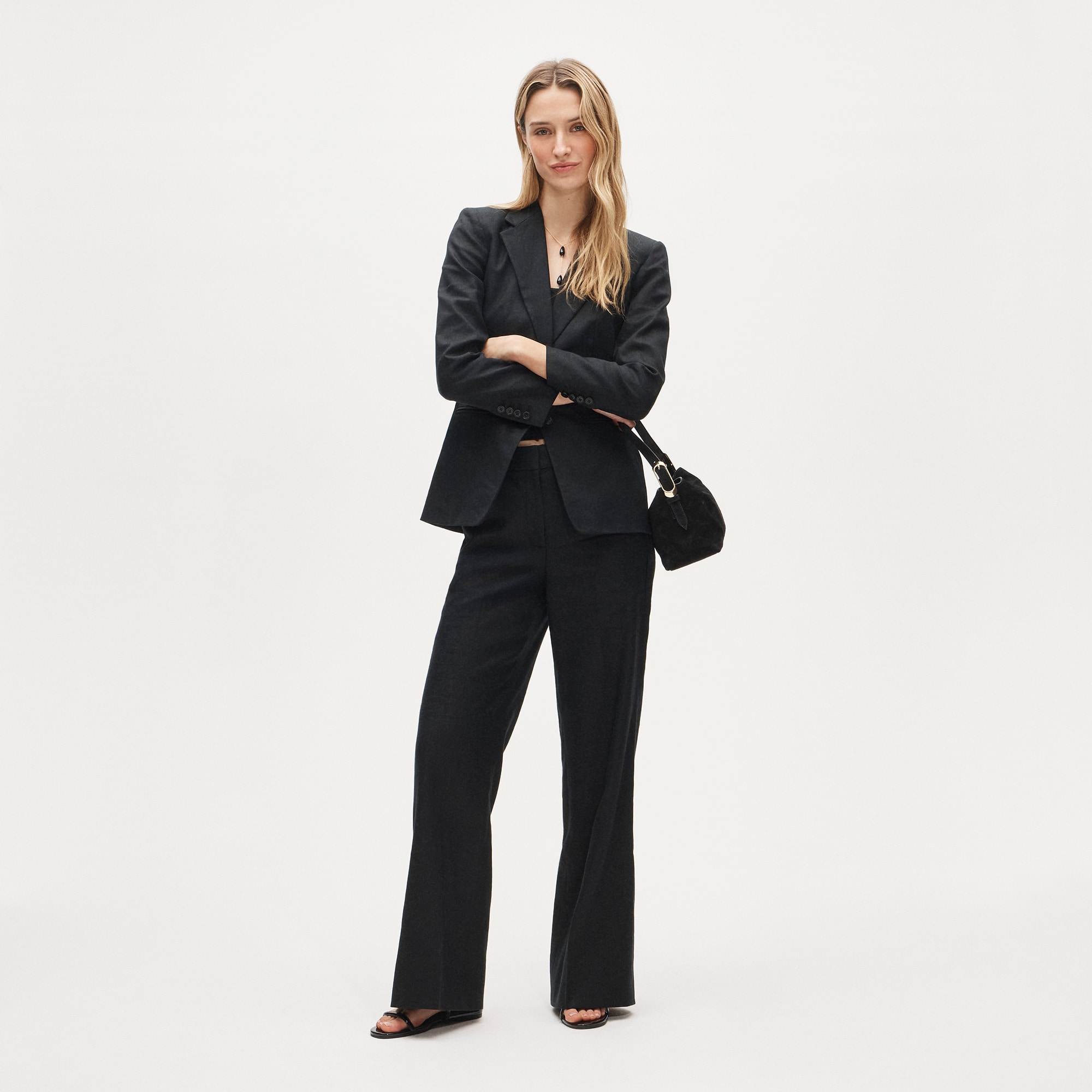 Margeaux blazer in stretch linen blend