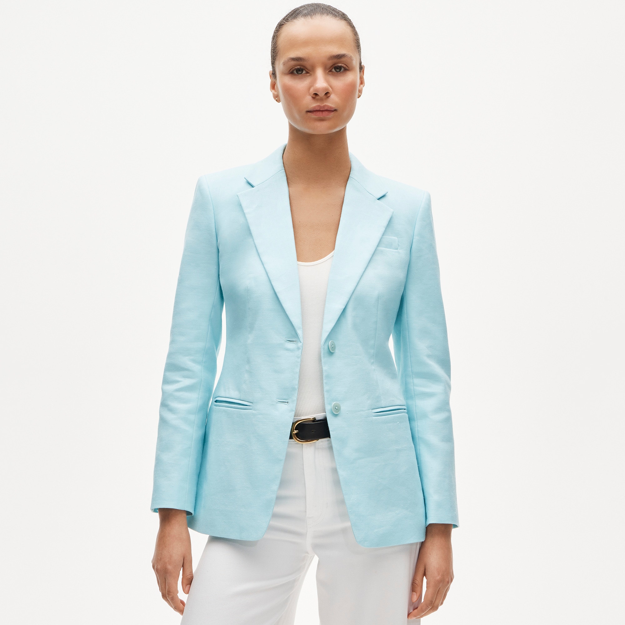 Margeaux blazer in stretch linen blend