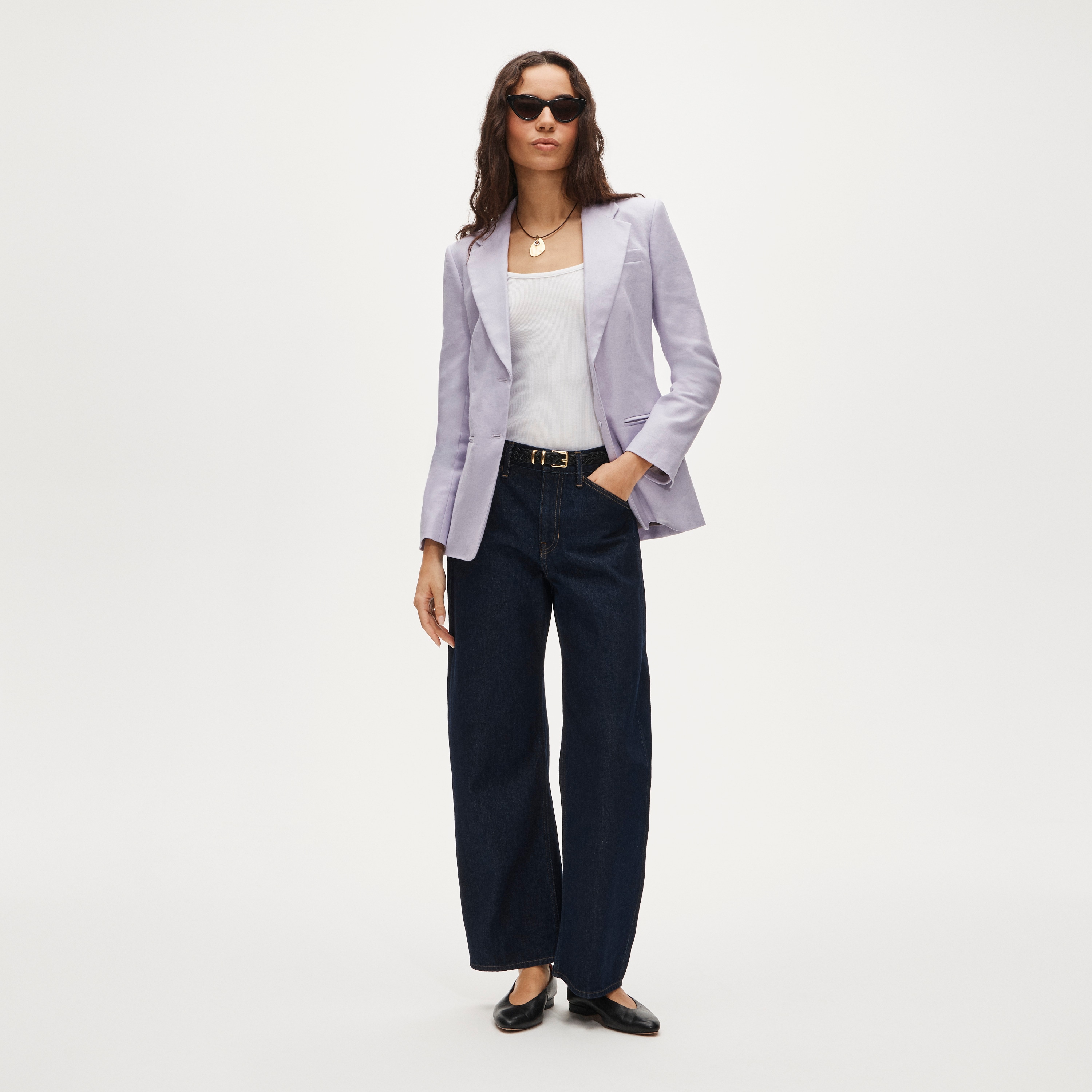 Margeaux blazer in stretch linen blend - image 3