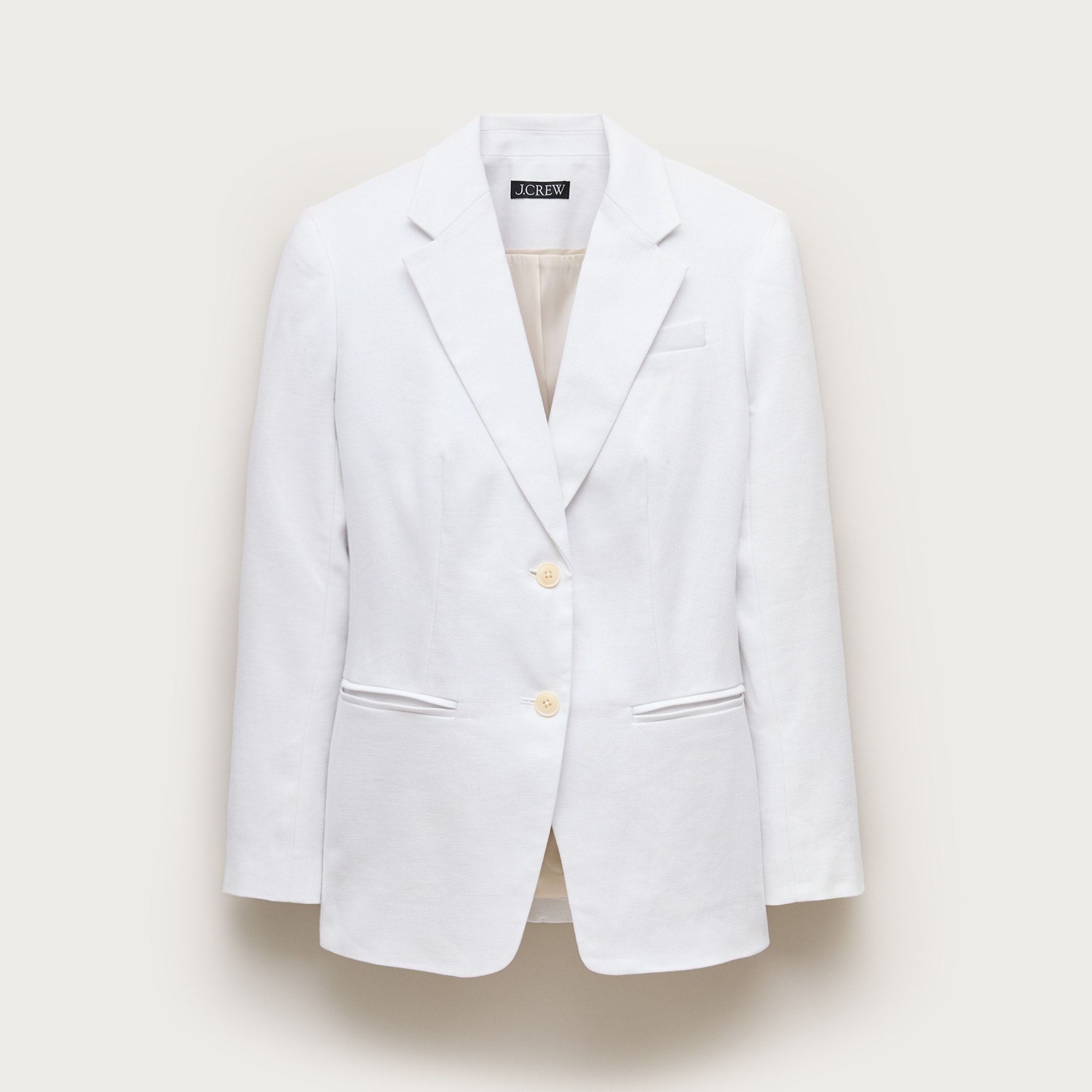 womens Margeaux blazer in stretch linen blend