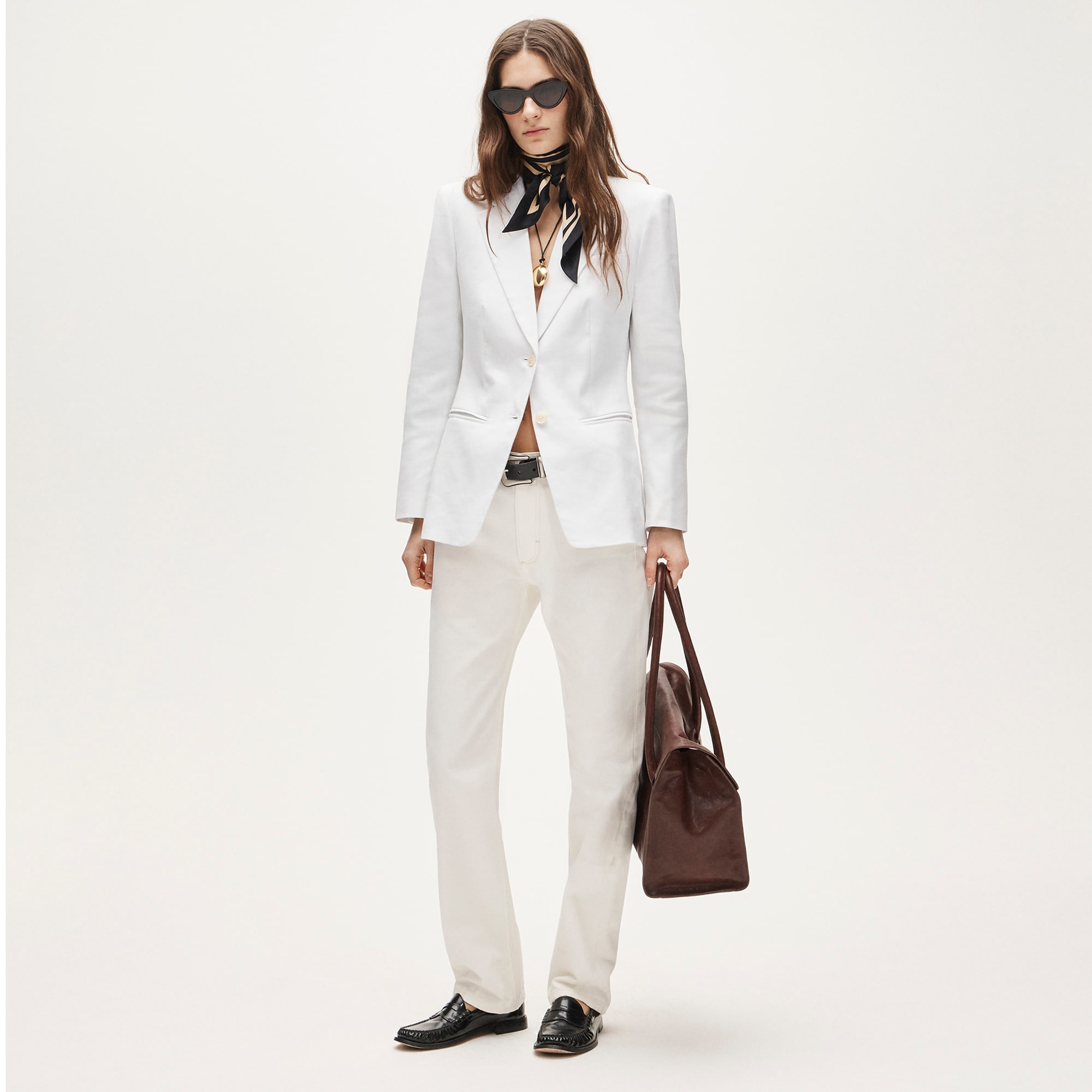 Margeaux blazer in stretch linen blend