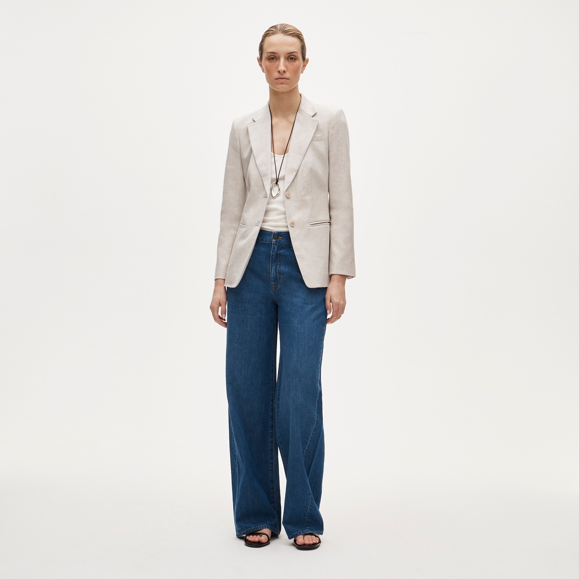 Margeaux blazer in stretch linen blend - image 3