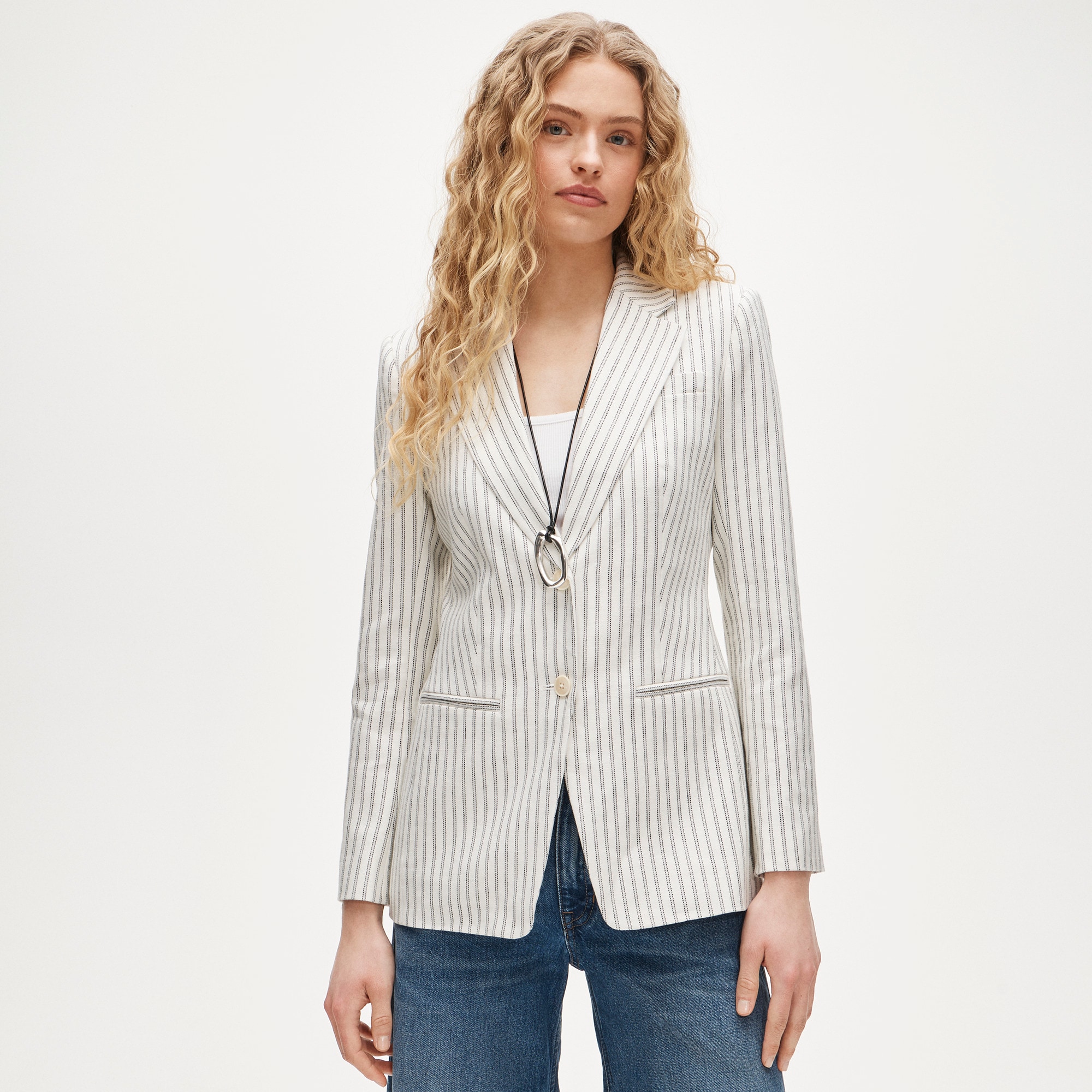 【WHITE】Cruiser Jacket Jacquard Stripe WHITE】Cruiser Jacket Jacquard Stripe 【公式通販】