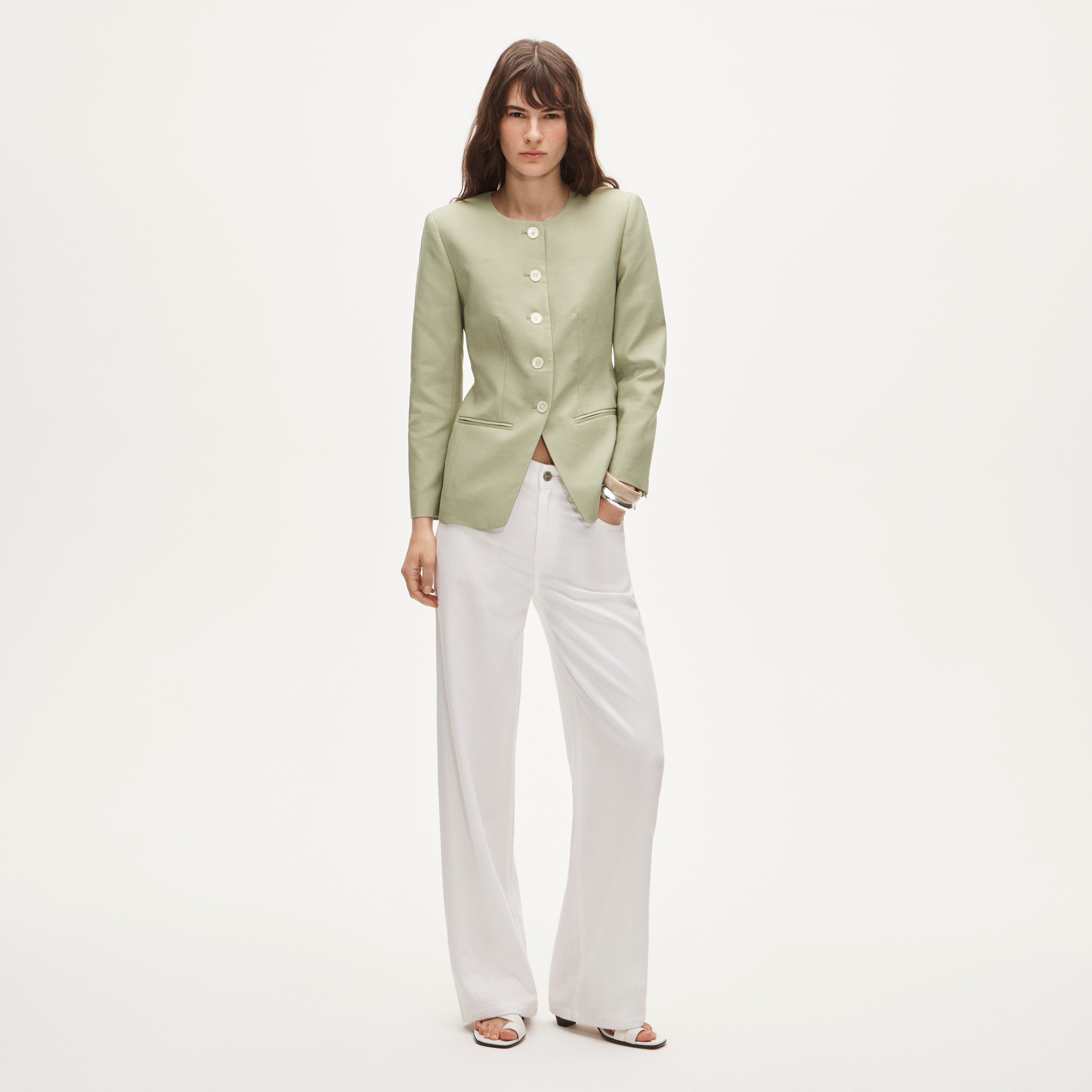 Margeaux lady jacket in Gramercy linen blend