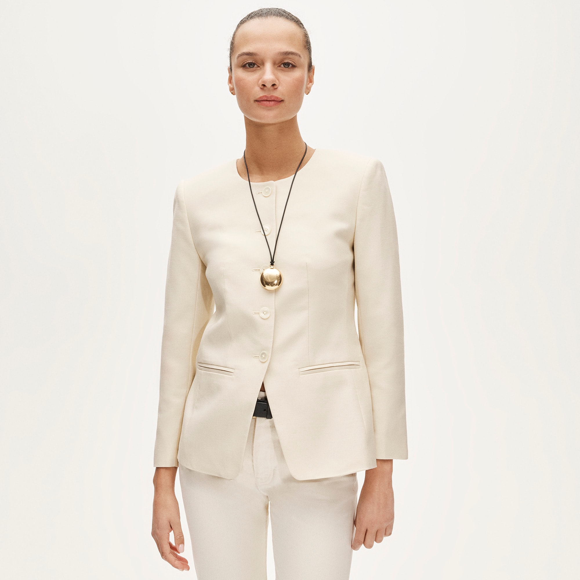 womens Margeaux lady jacket in Gramercy linen blend