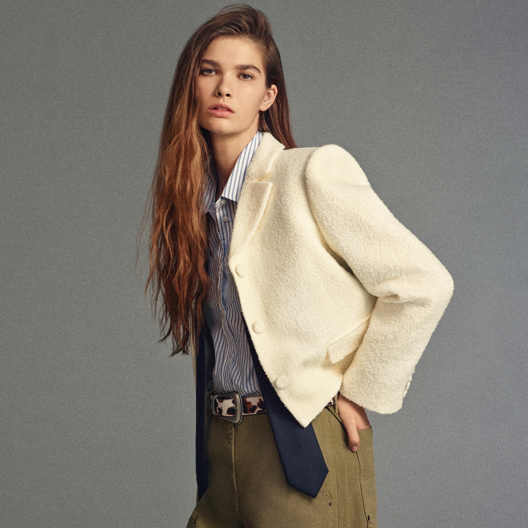 Lenore lady blazer in bouclé tweed
