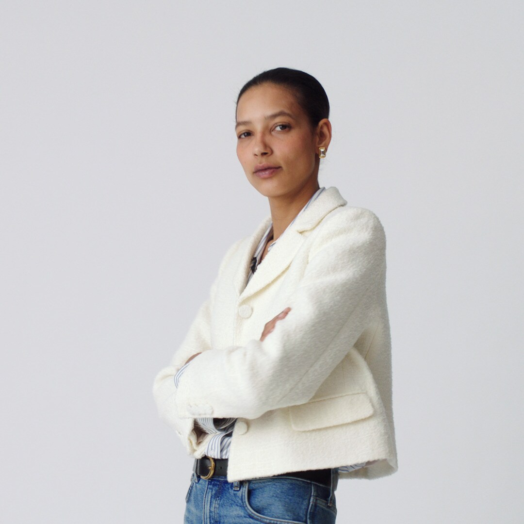 Lenore lady blazer in boucl&eacute; tweed