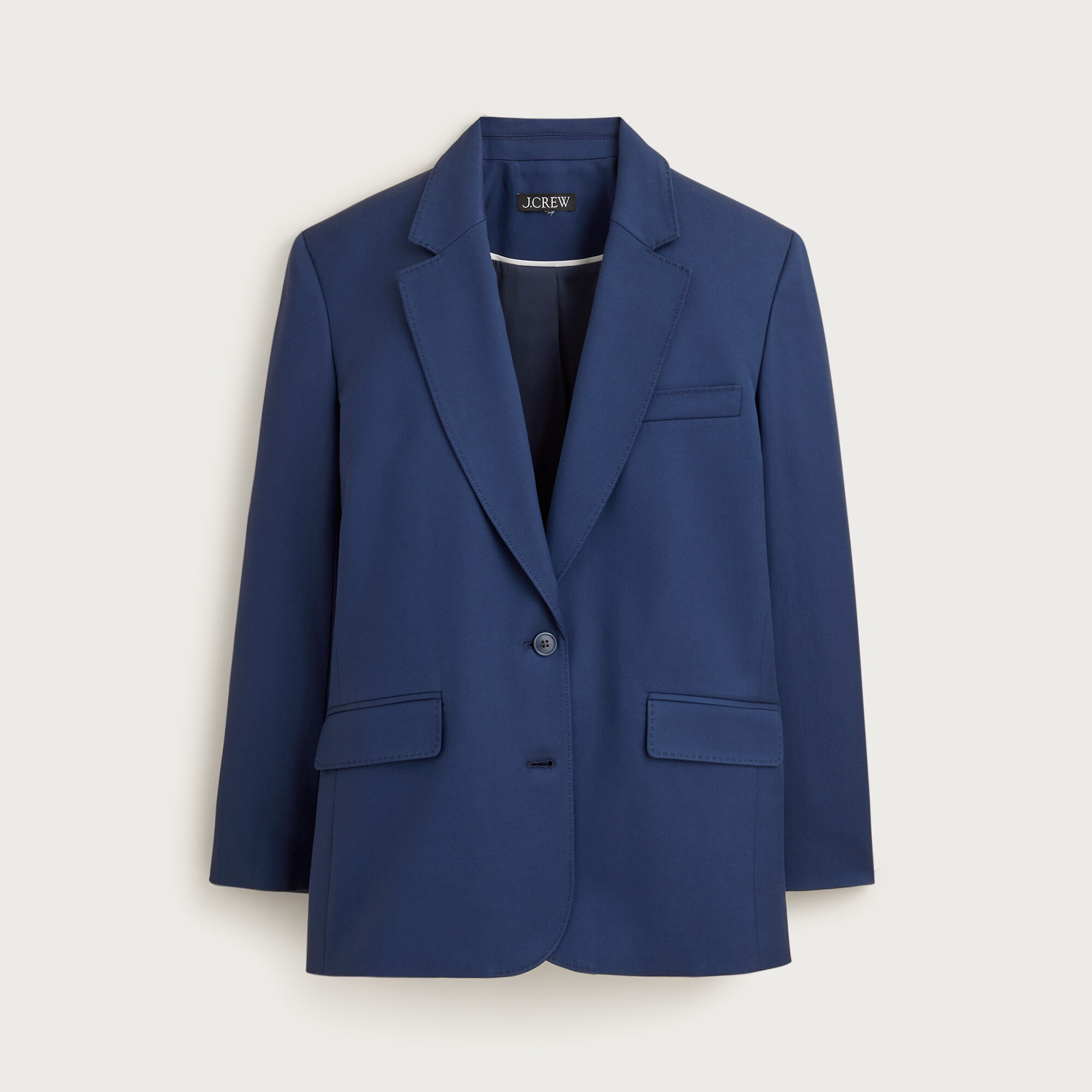 Gamine blazer in cotton-blend twill