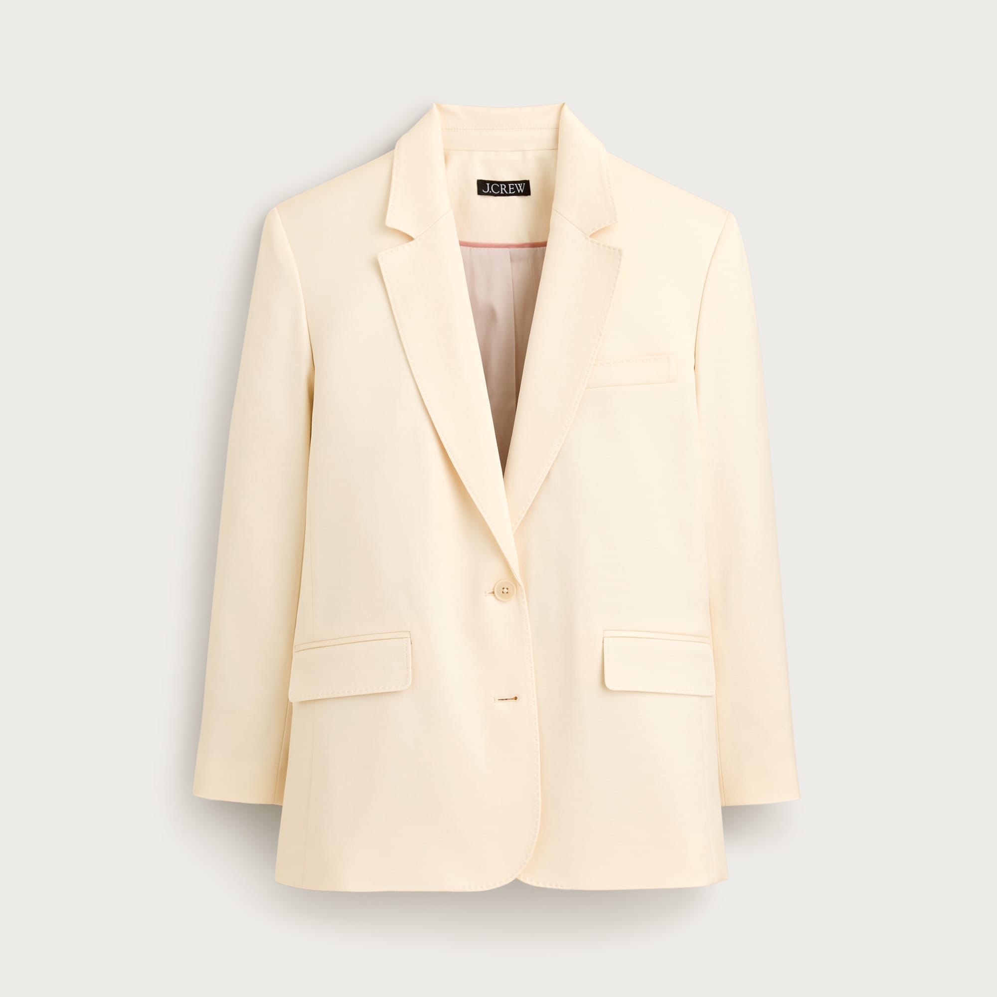 Gamine blazer in cotton-blend twill